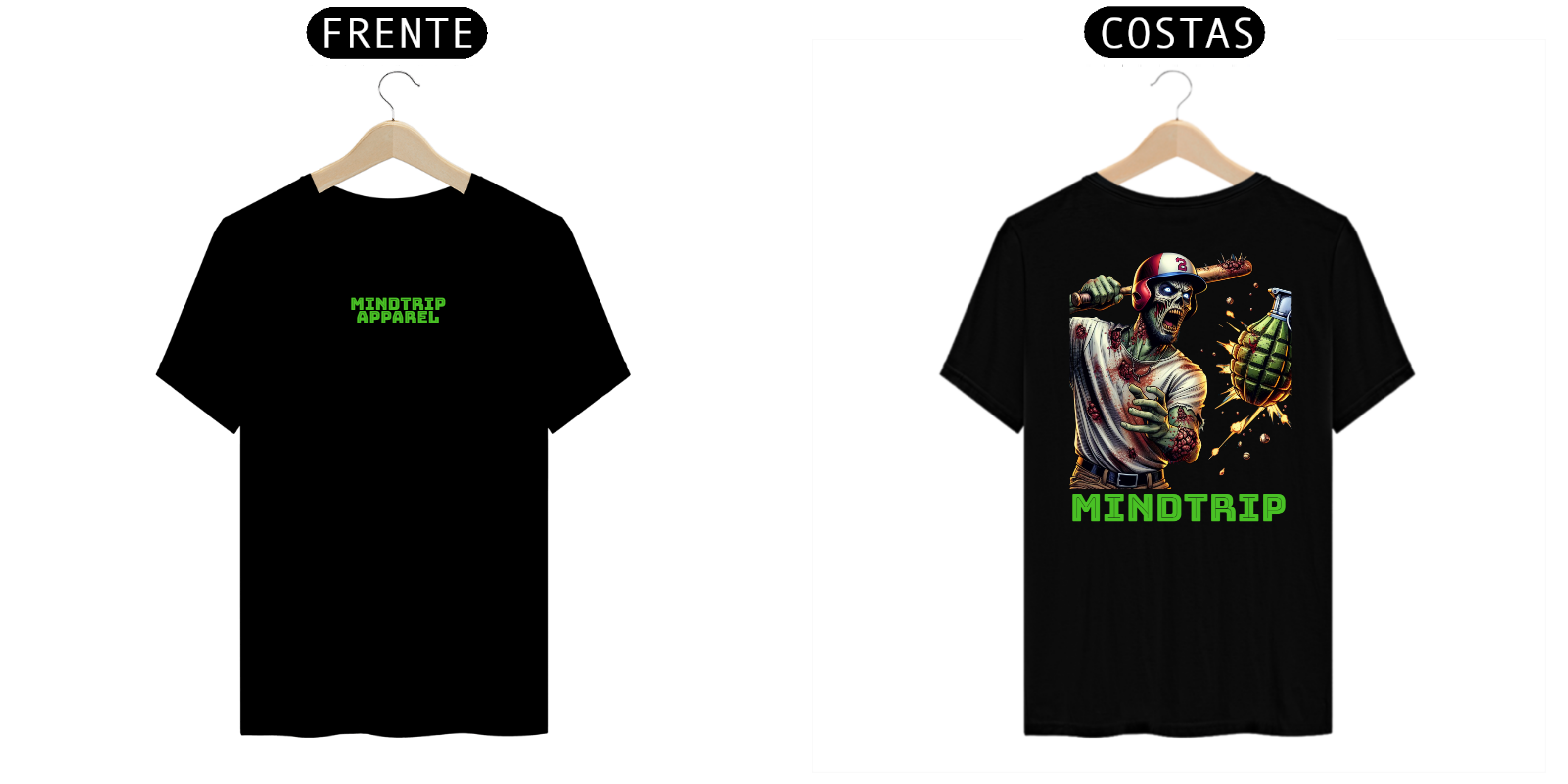 Nome do produto: Camisa Zumbi Rebatendo Granada