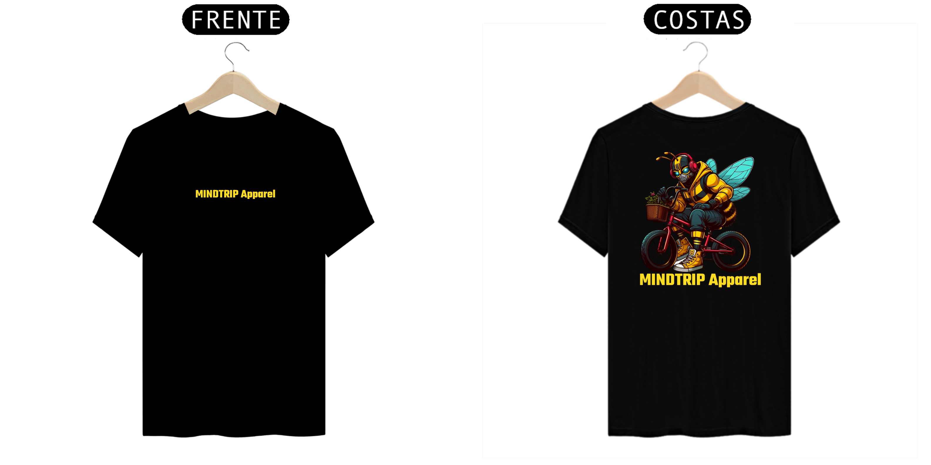 Nome do produto: Camiseta Abelha Andando de Bike (Mindtrip Apparel)