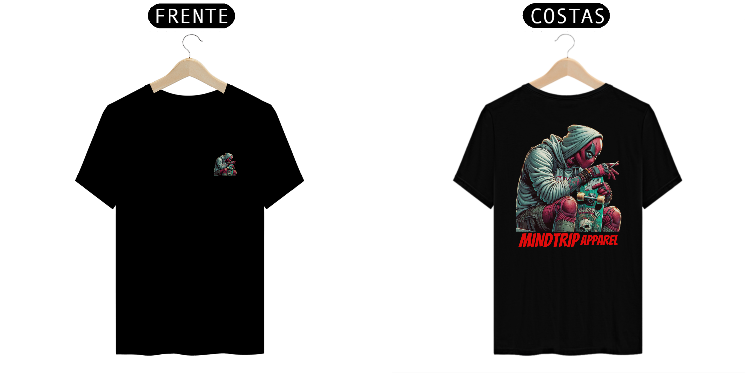 Nome do produto: Camiseta Skatista Pensativo (Mindtrip Apparel)