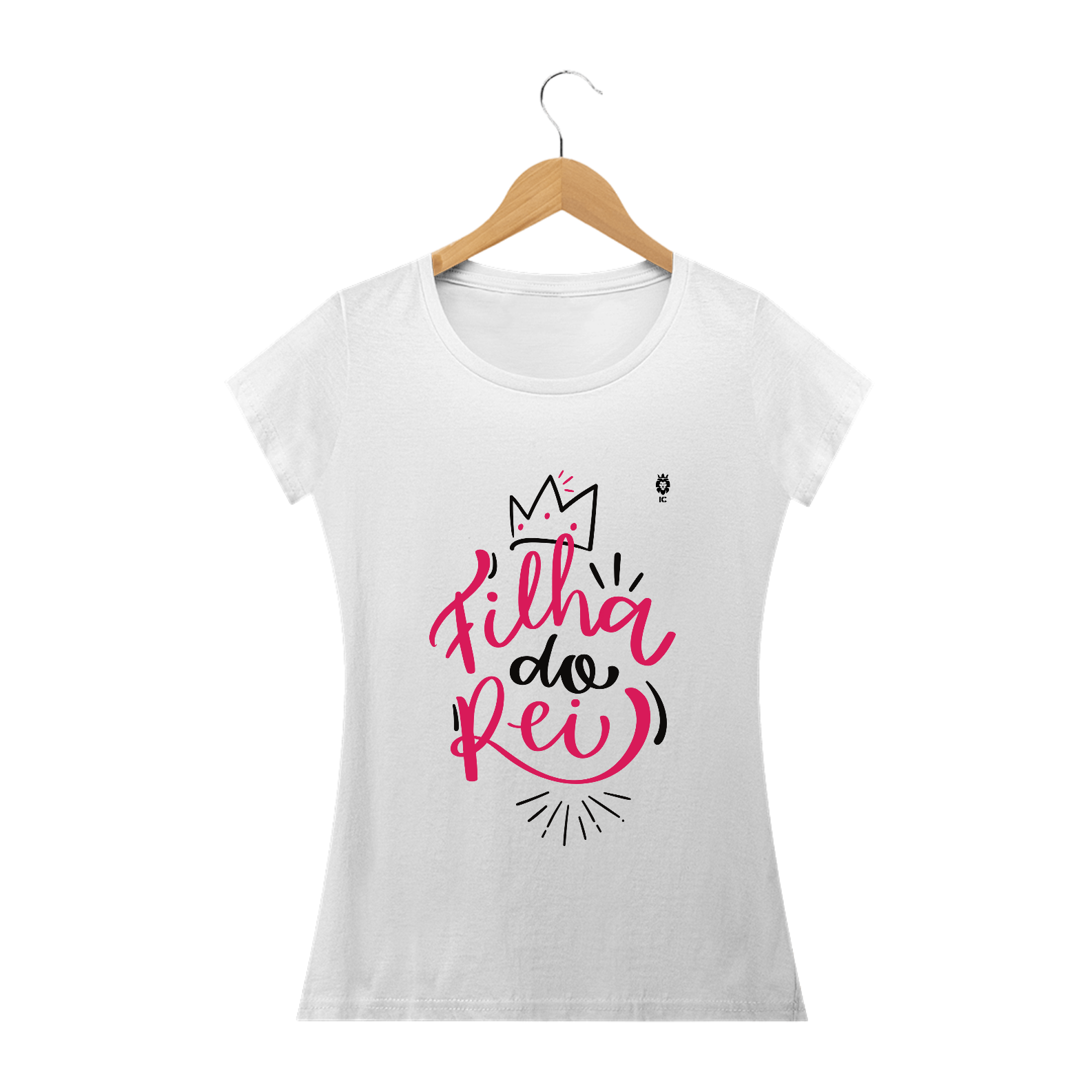 Nome do produto: Camiseta Baby Prime Filha do Rei - Identidade Cristã