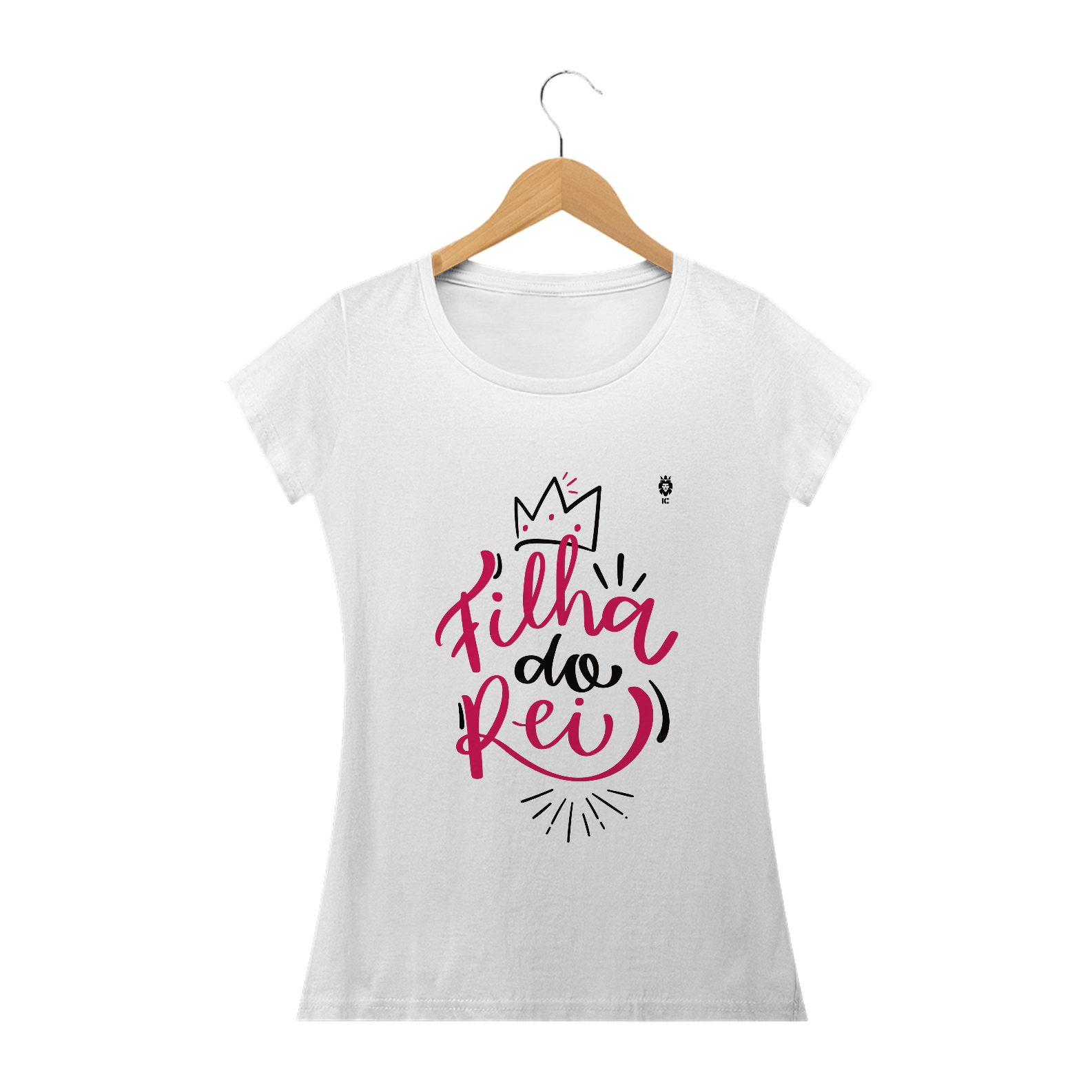 Nome do produto: Camiseta Baby Clássica Filha do Rei - Identidade Cristã