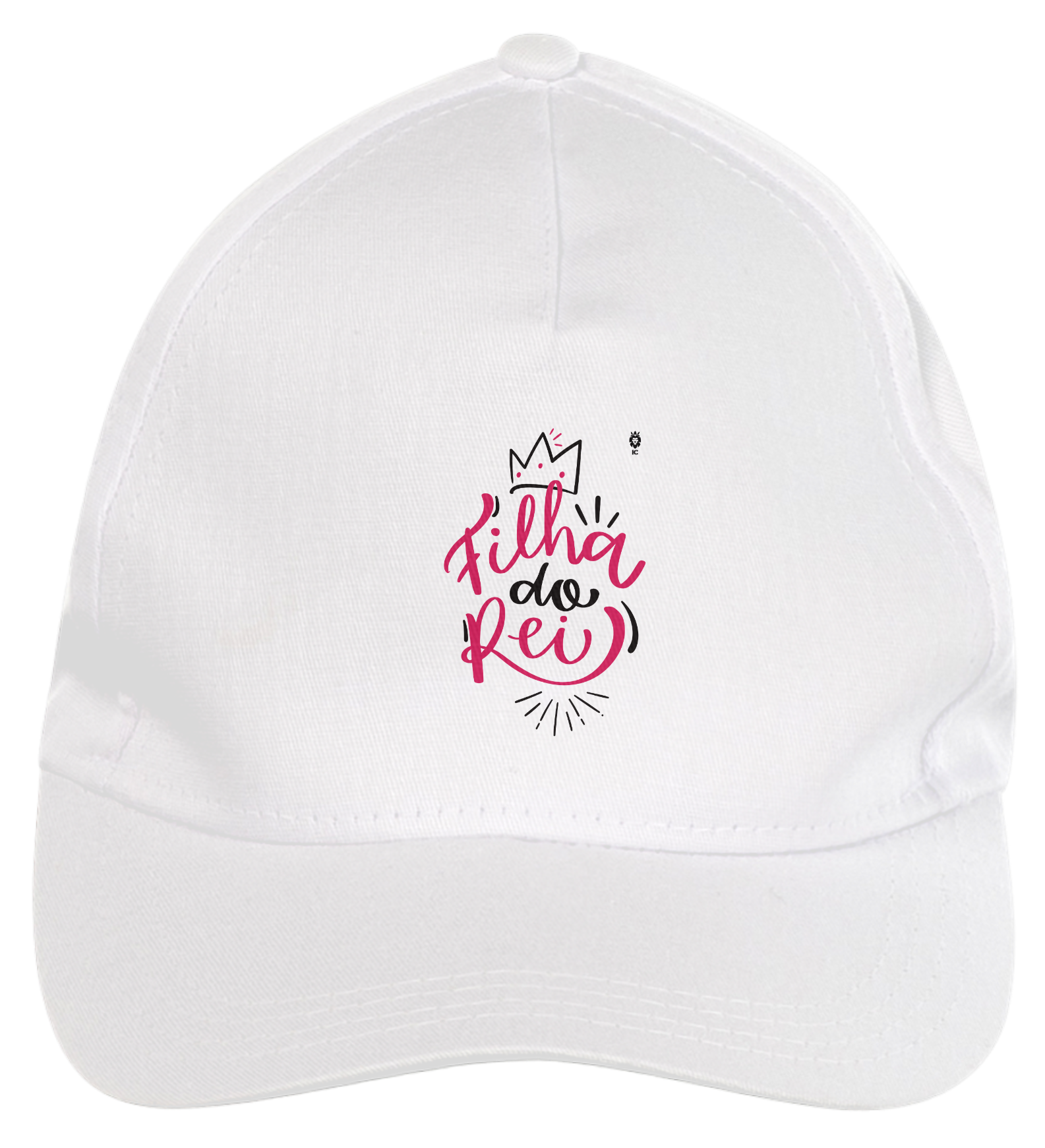 Nome do produto: Boné Brim Filha do Rei - Identidade Cristã