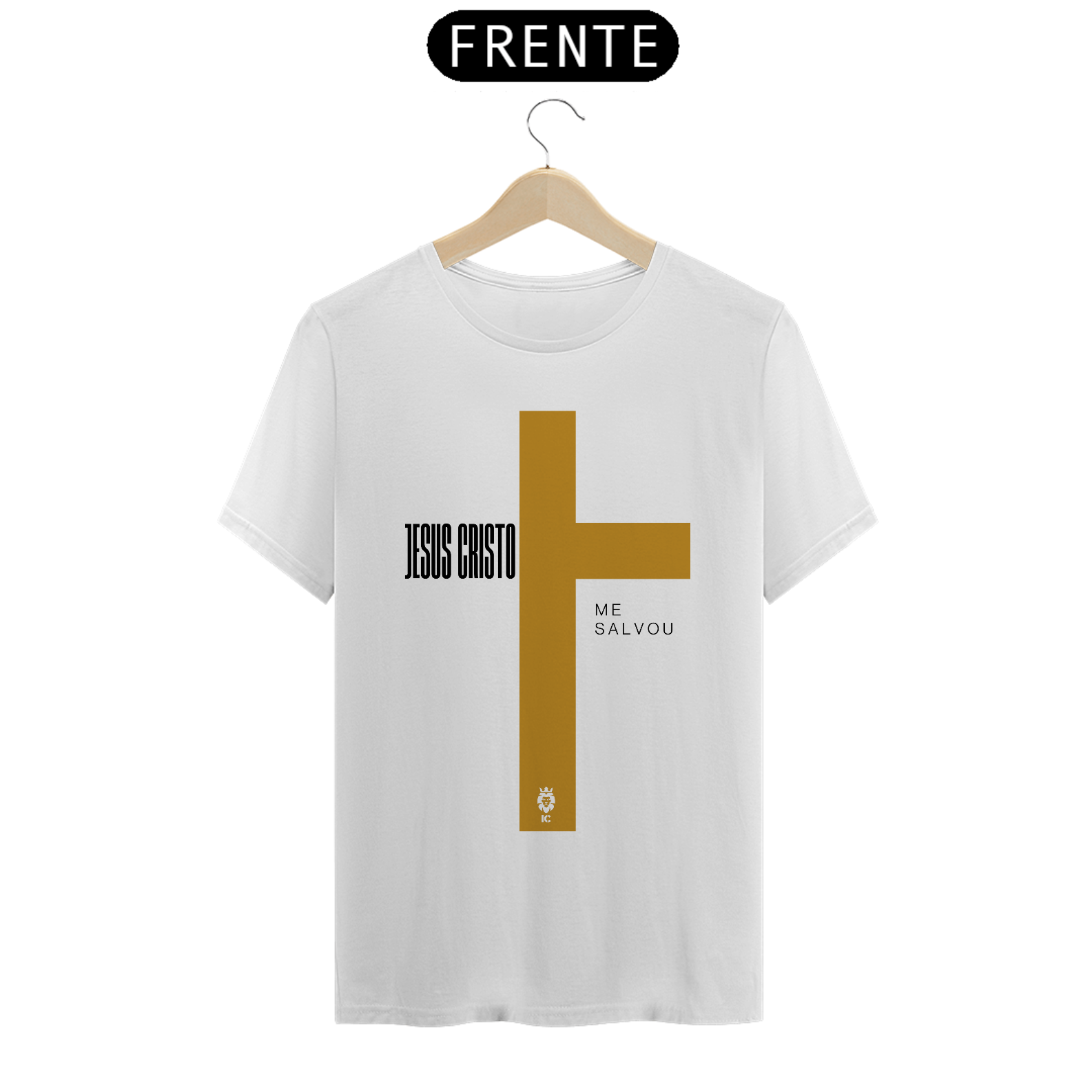 Nome do produto: Camiseta Clássica Jesus Cristo Me Salvou - Identidade Cristã
