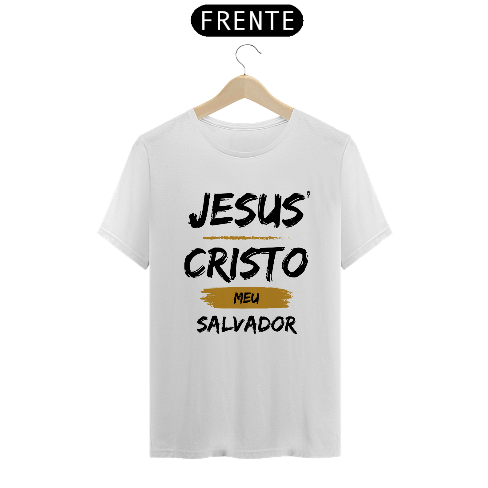 Nome do produto: Camiseta Clássica Jesus Cristo Meu Salvador - Identidade Cristã