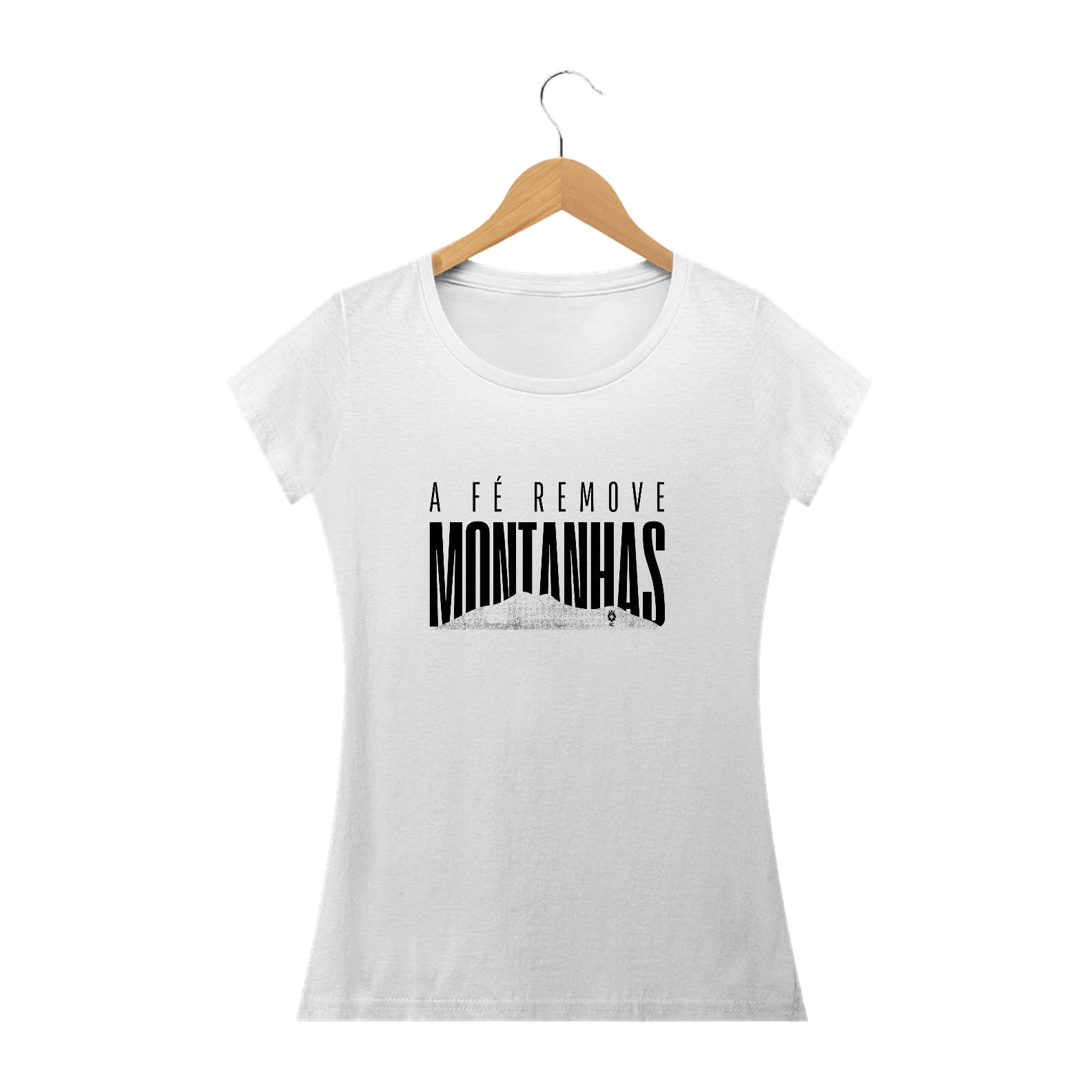 Nome do produto: Camiseta Baby Long Clássica A Fé Remove Montanhas - Identidade Cristã