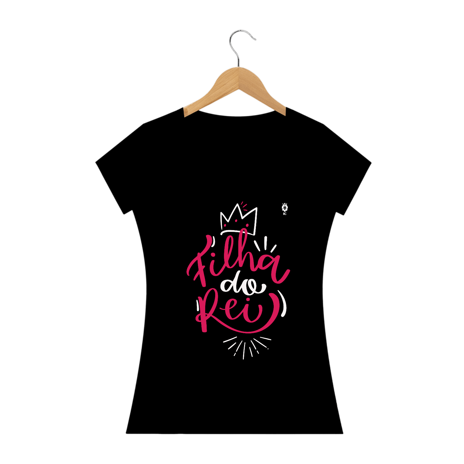 Nome do produto: Camiseta Baby Prime Filha do Rei - Identidade Cristã