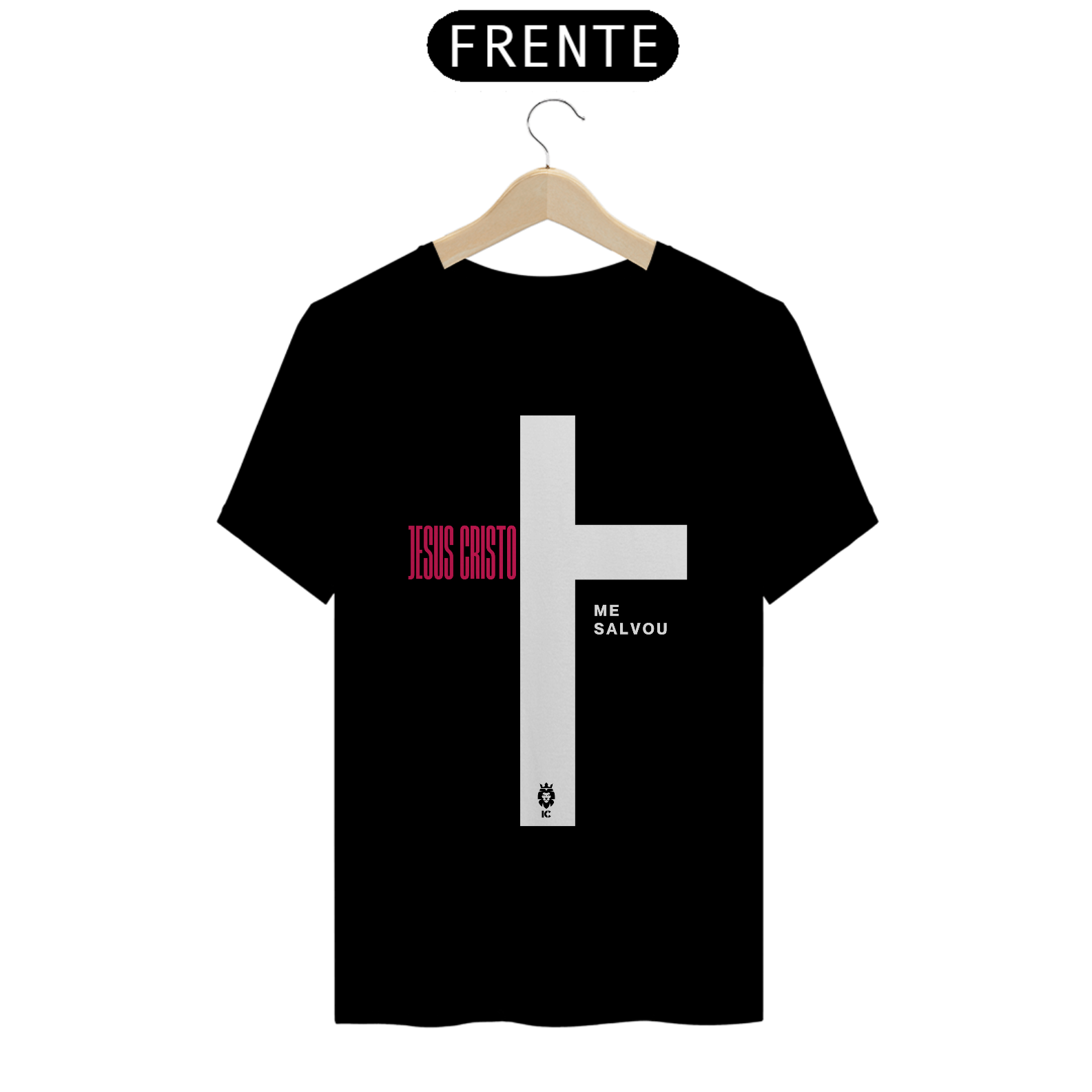 Nome do produto: Camiseta Clássica Jesus Cristo Me Salvou - Identidade Cristã