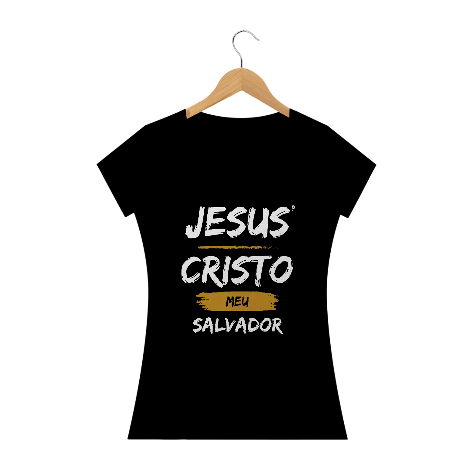 Nome do produto: Camiseta Baby Clássica Jesus Cristo Meu Salvador - Identidade Cristã
