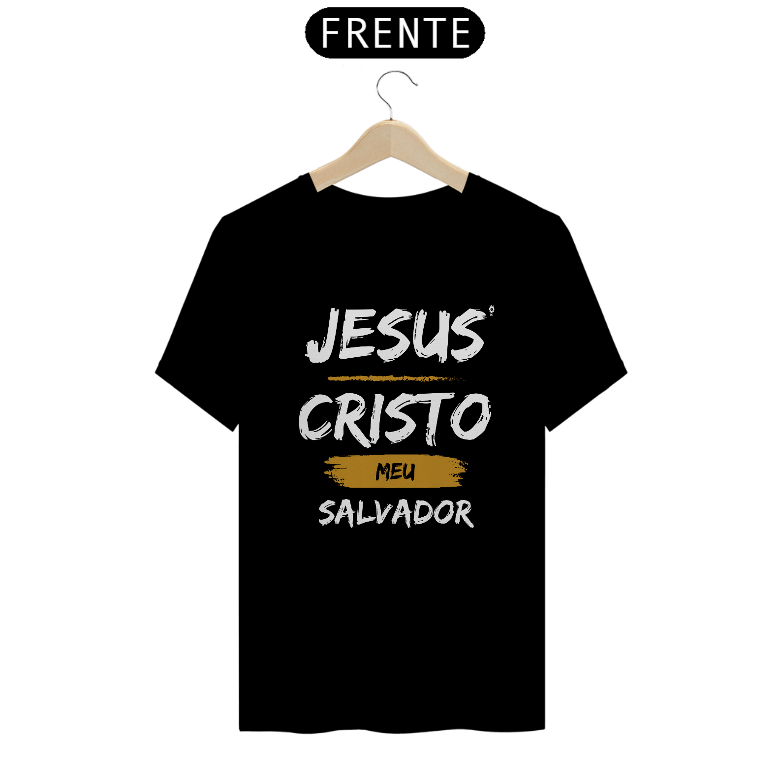 Nome do produto: Camiseta Clássica Jesus Cristo Meu Salvador - Identidade Cristã