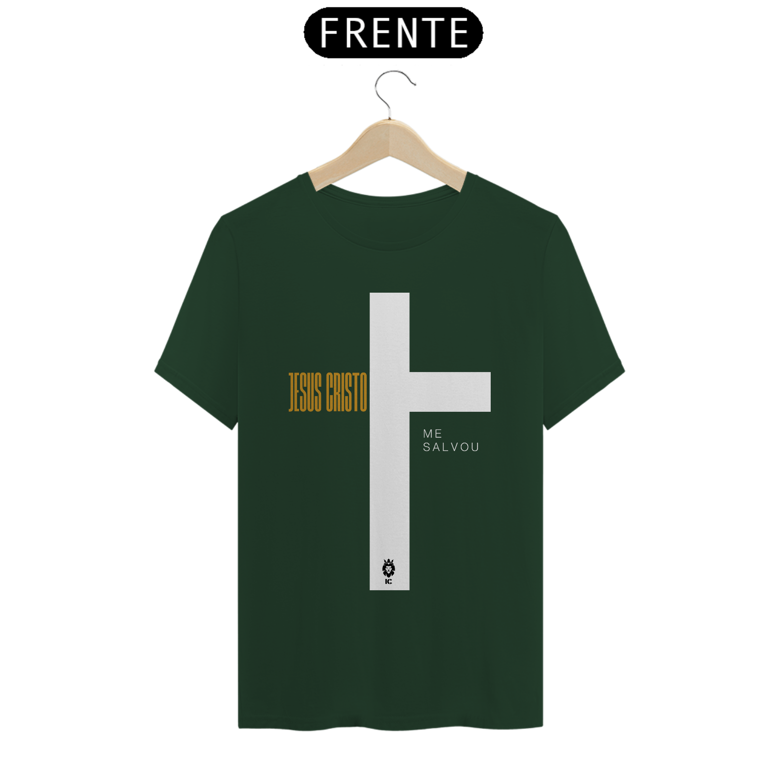 Nome do produto: Camiseta Clássica Jesus Cristo Me Salvou - Identidade Cristã