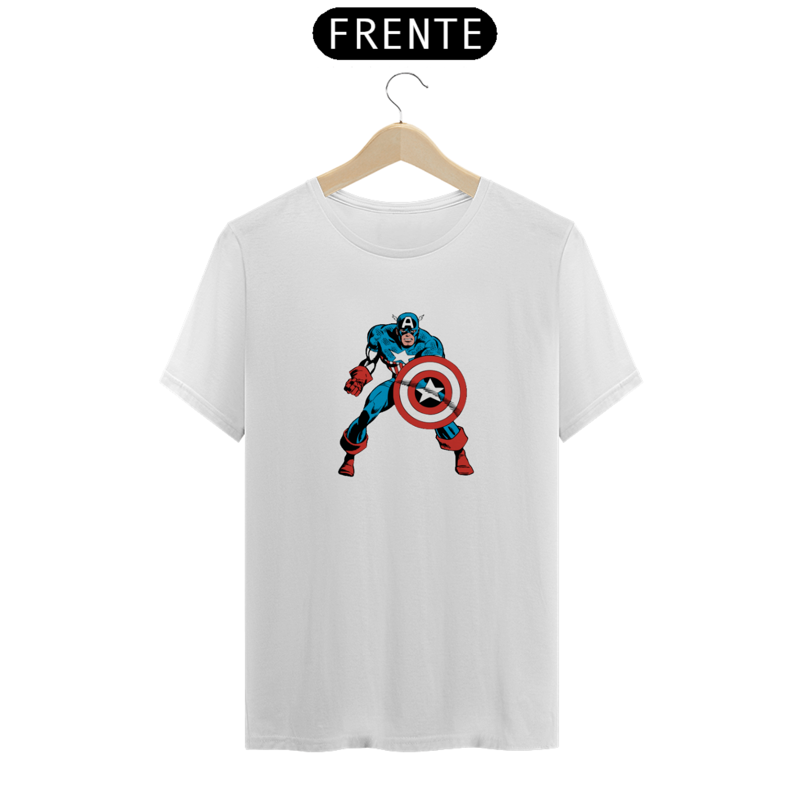 Nome do produto: Camiseta T-Shirt CAPITÃO AMERICA 