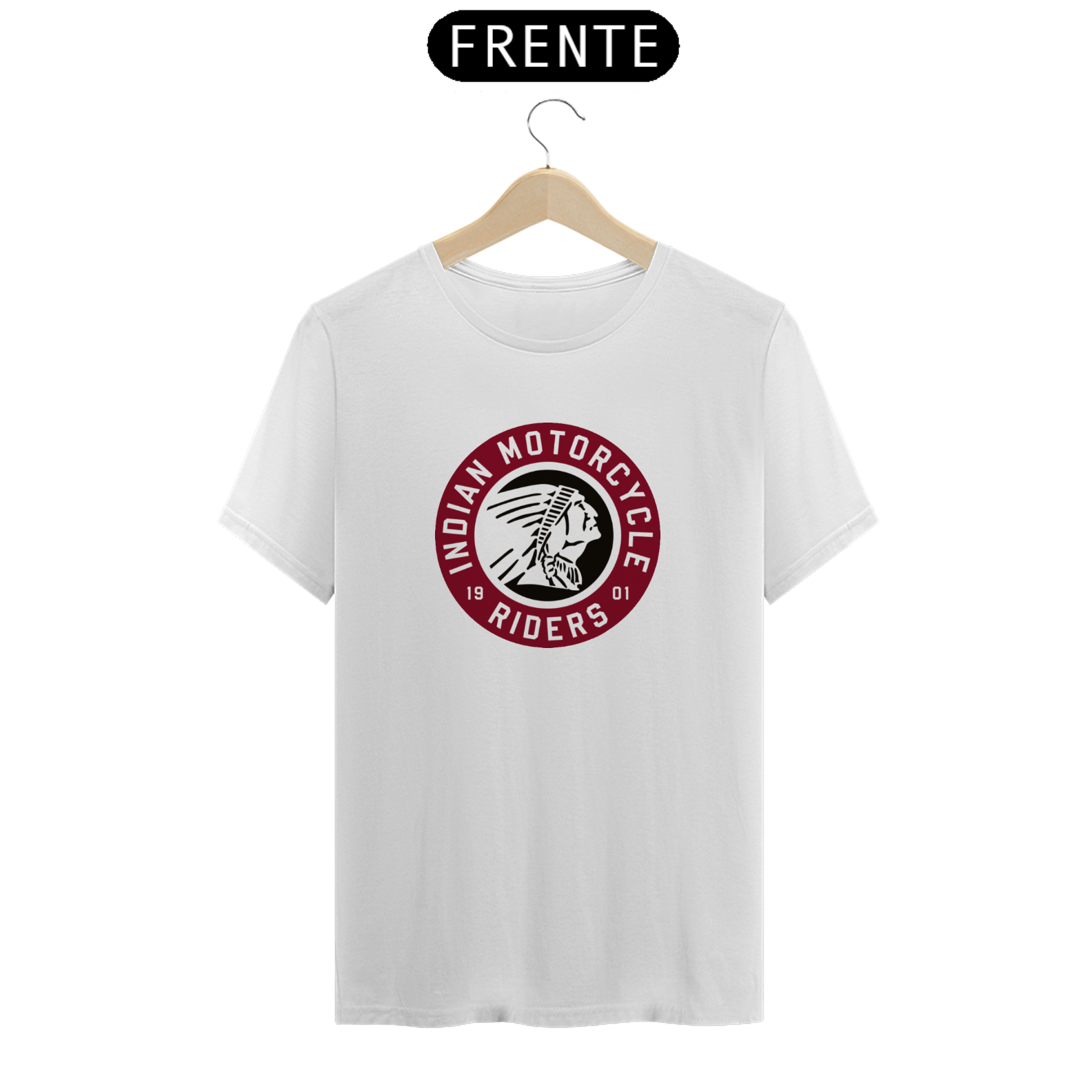 Nome do produto: Camiseta T-Shirt INDIAN MOTORCYCLES LOGO VINTAGE