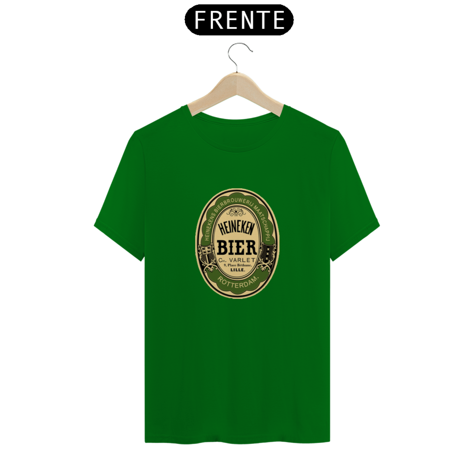 Nome do produto: Camiseta T-Shirt HEINEKEN LOGO RETRÔ