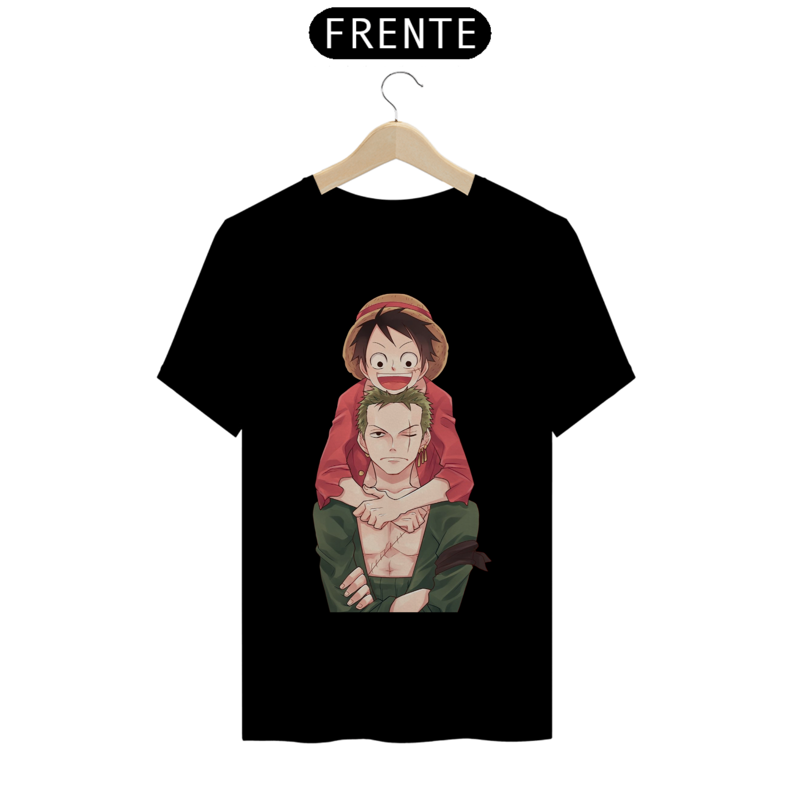 Nome do produto: Camisa Quality Luffy & Zoro One Piece - Tecido Premium