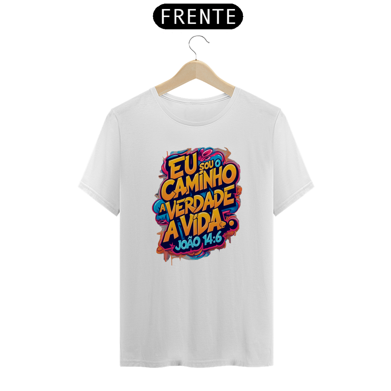 Nome do produto: Camiseta Eu sou o caminha a verdade e vida 