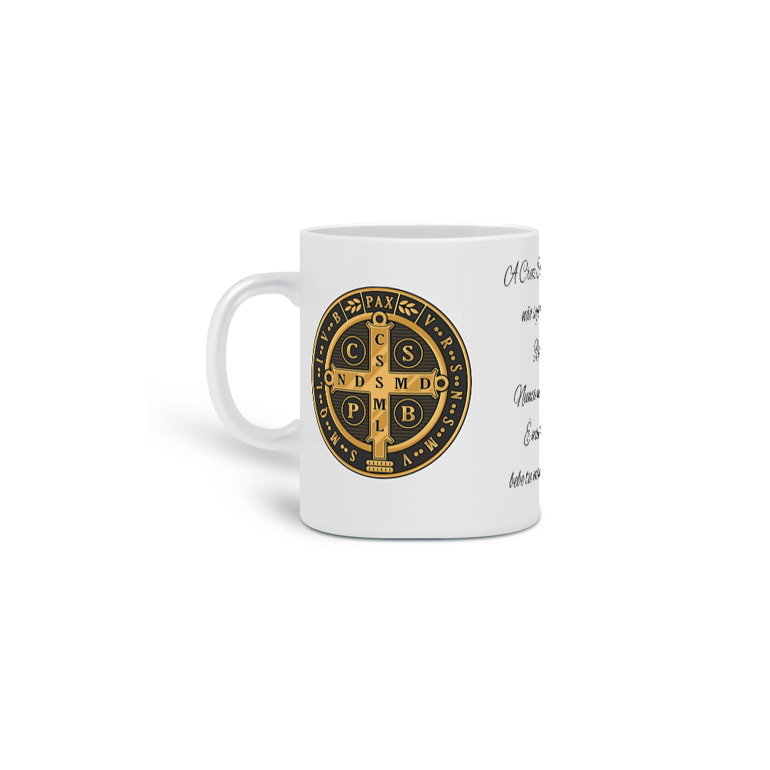 Nome do produto: Caneca Medalha de São Bento
