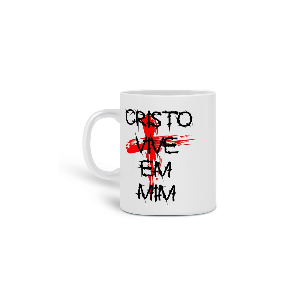 Nome do produto: CANECA CRISTO VIVE EM MIM 