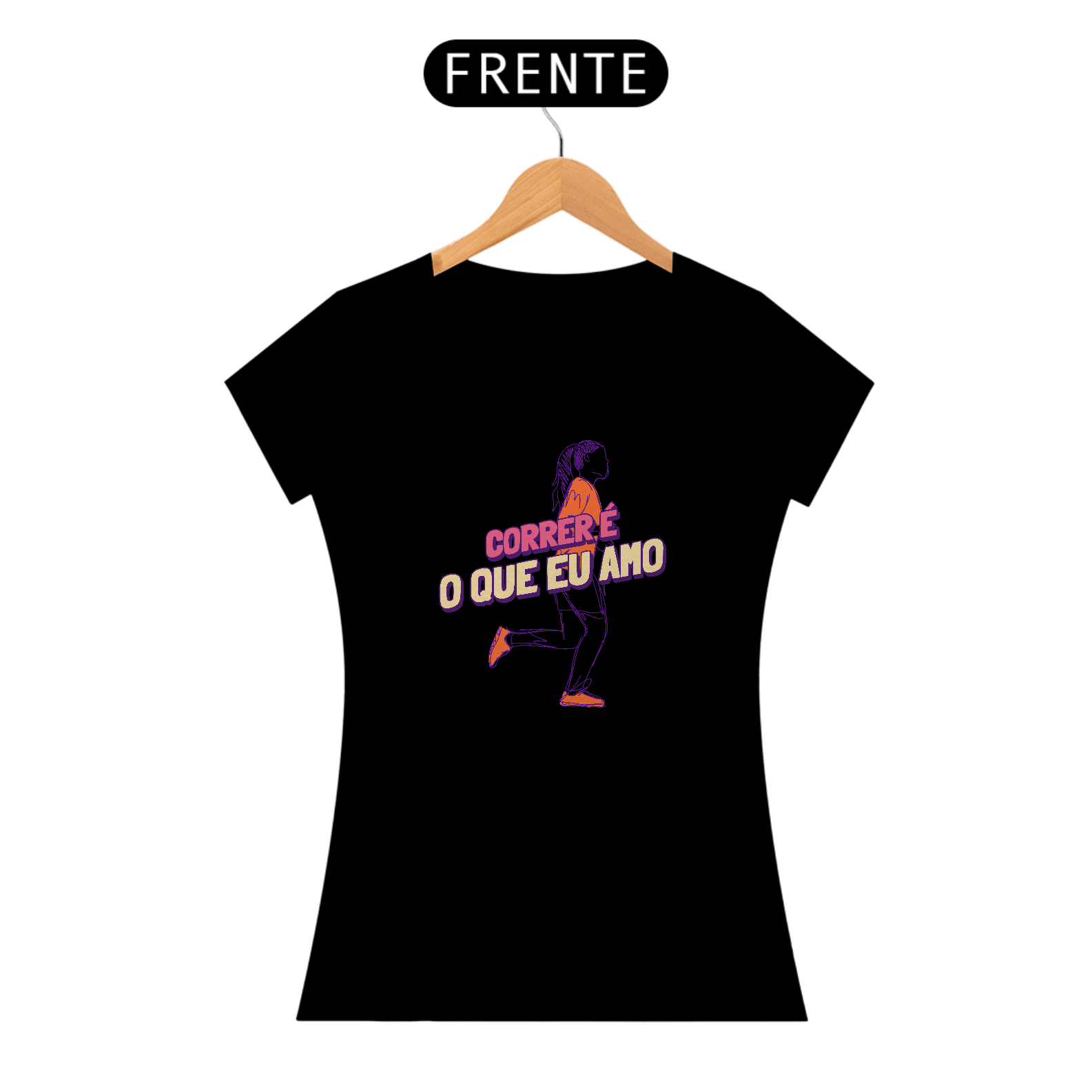 Nome do produto: Camiseta correr e o que amo