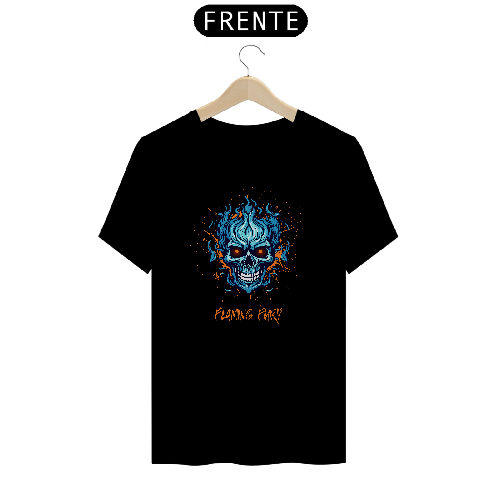 Nome do produto: Camiseta vintage Flaming Fury