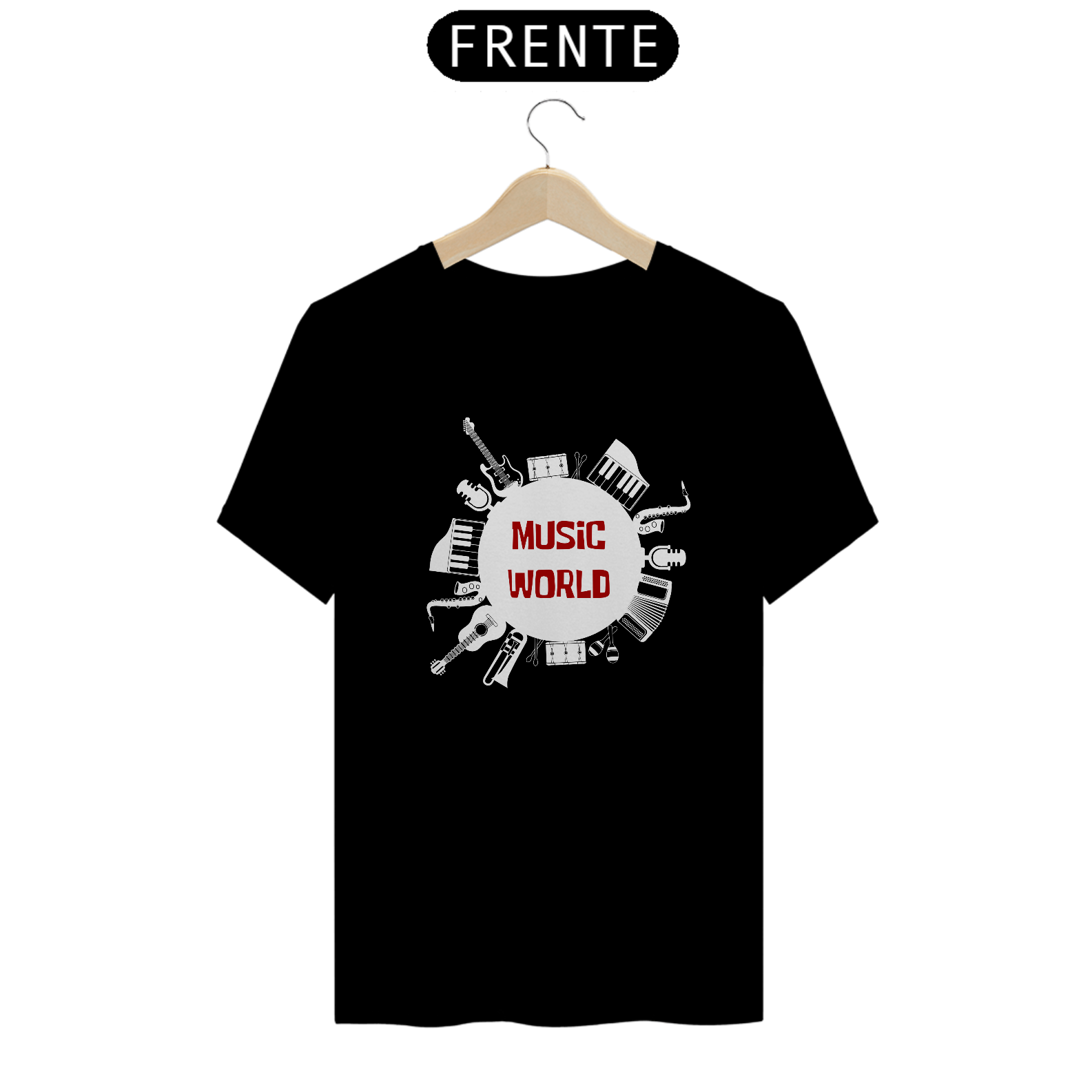 Nome do produto: Camiseta Music World