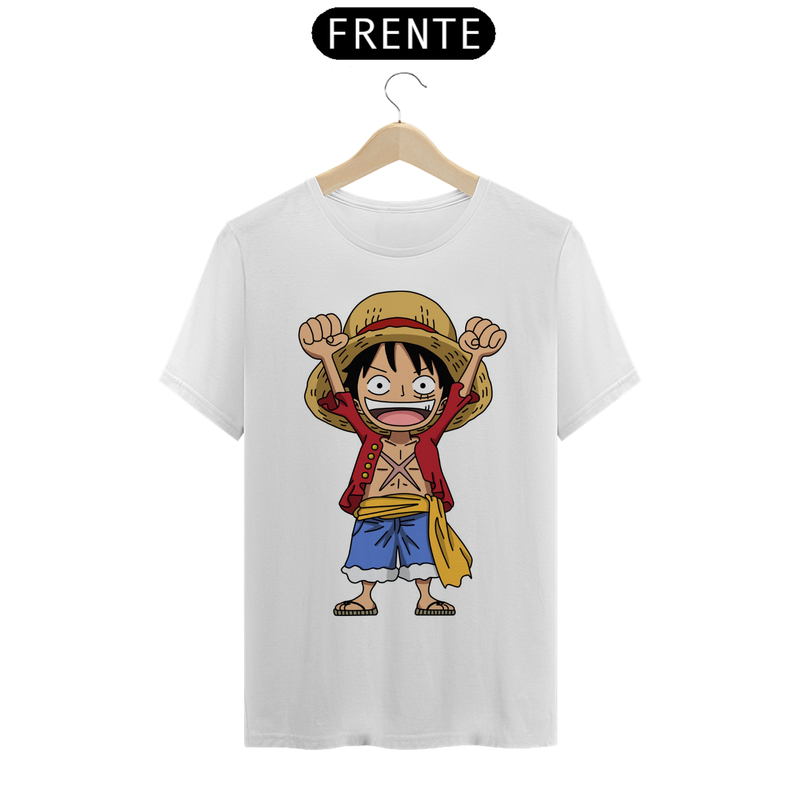 Nome do produto: Camiseta Luffy Happy