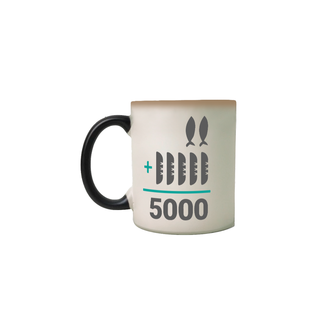 Nome do produto: Caneca Mágica The Chosen 2 peixes + 5 pães