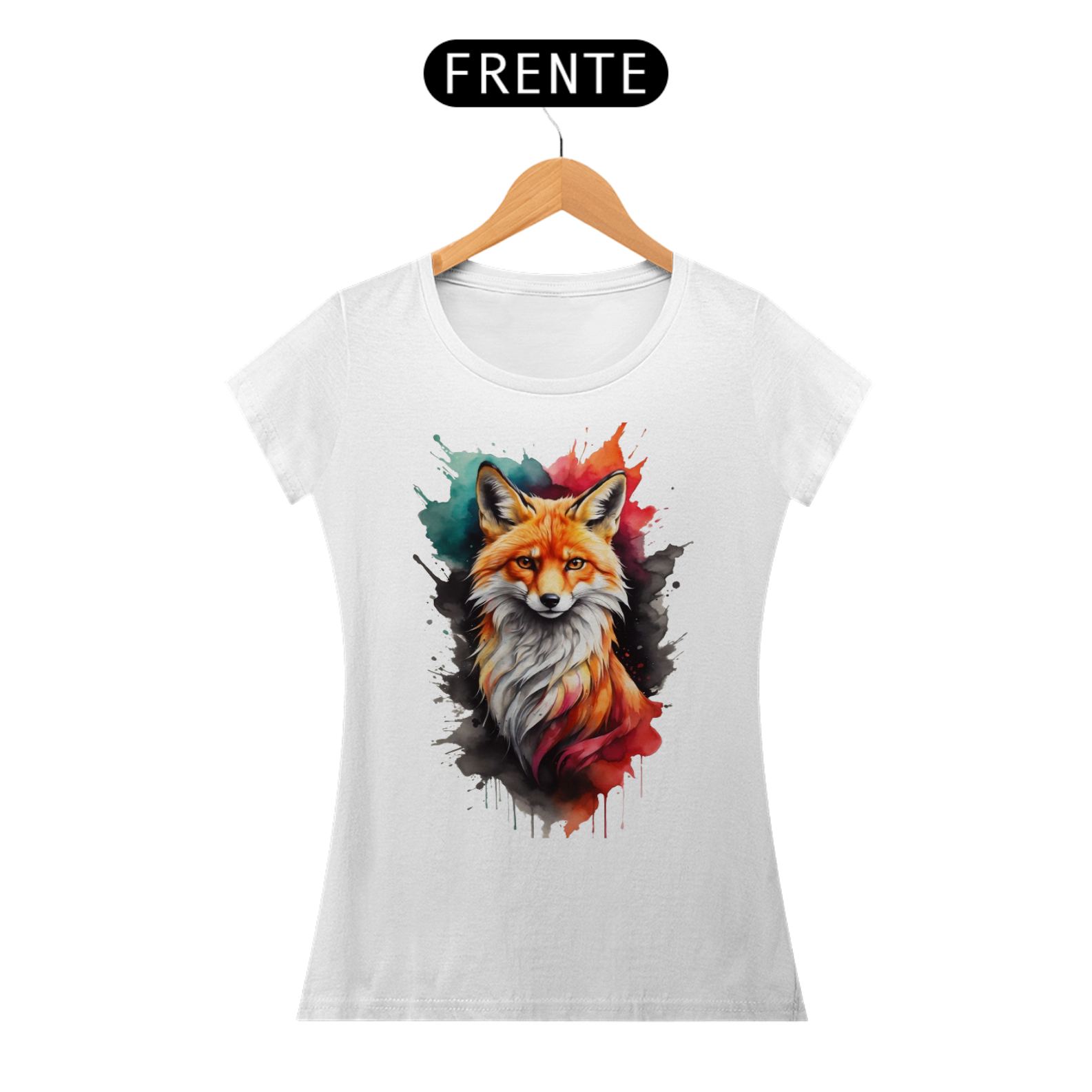 Nome do produto: Raposa aquarela feminina