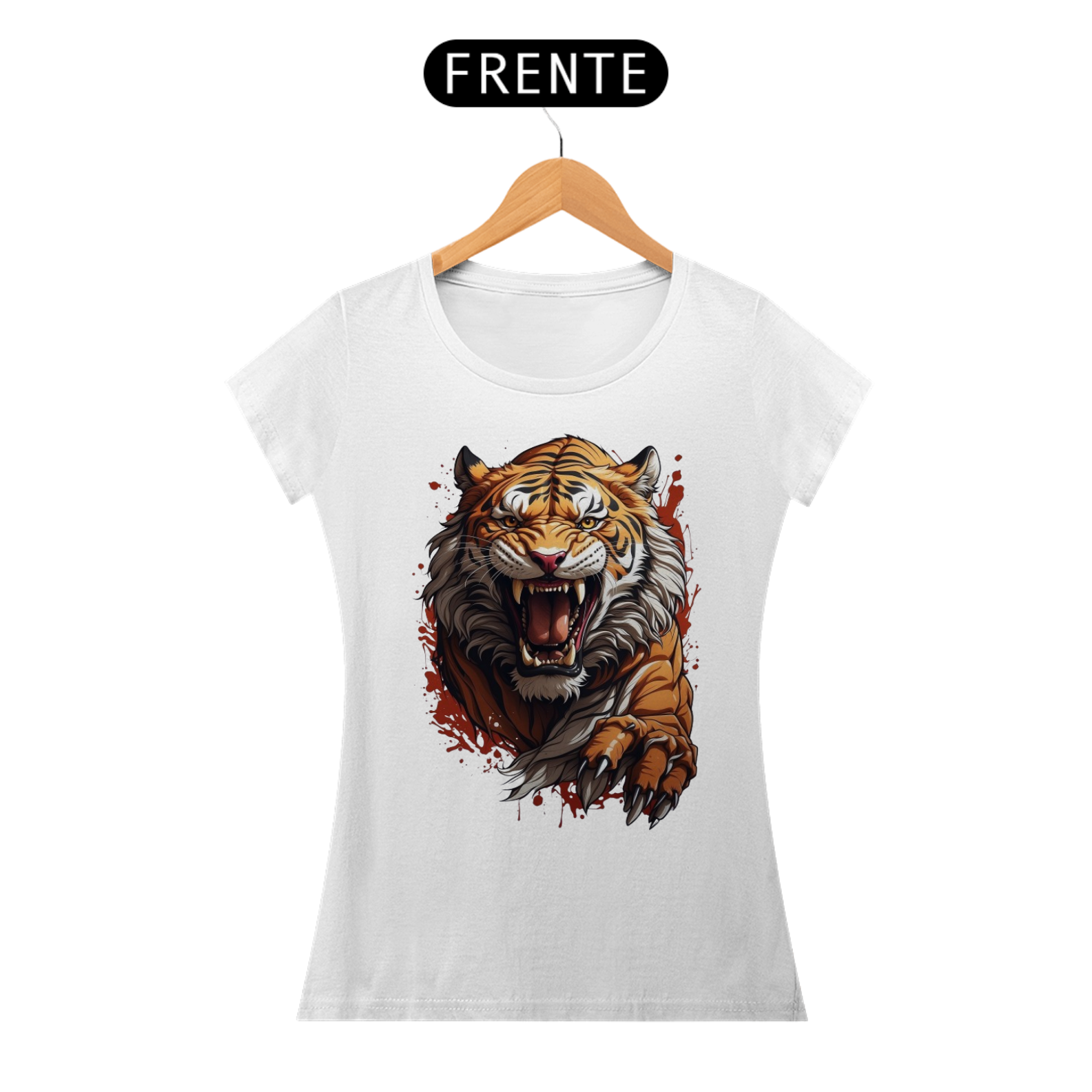 Nome do produto: Tigre aquarela feminina