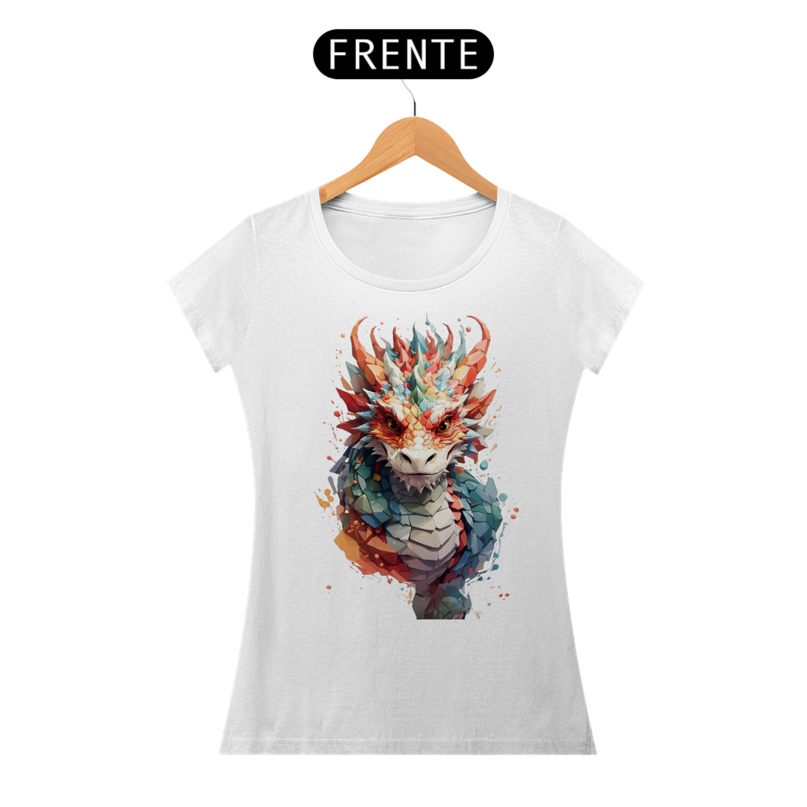 Nome do produto: Dragão aquarela feminina