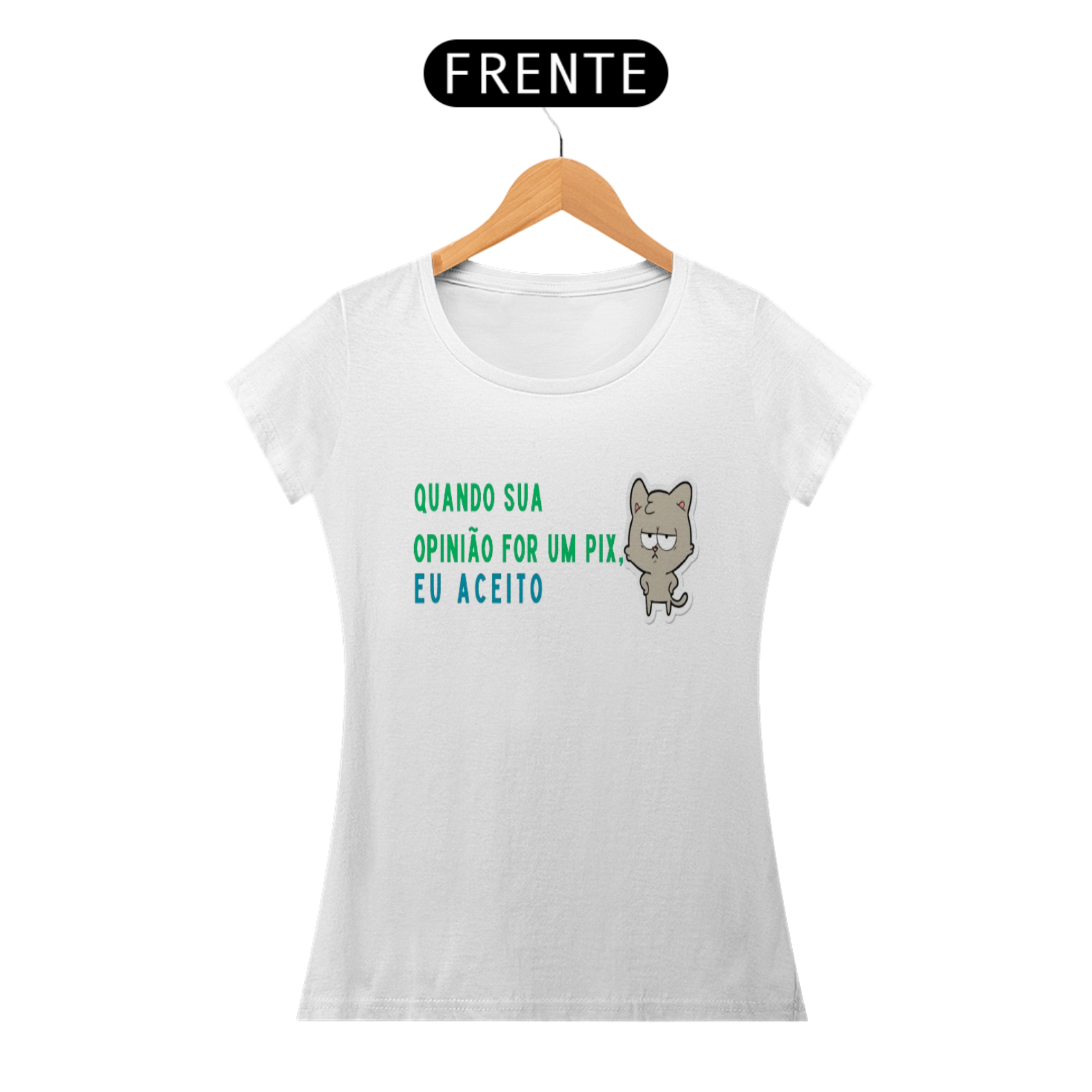 Nome do produto: Baby Look Opinião ou Pix da Luna