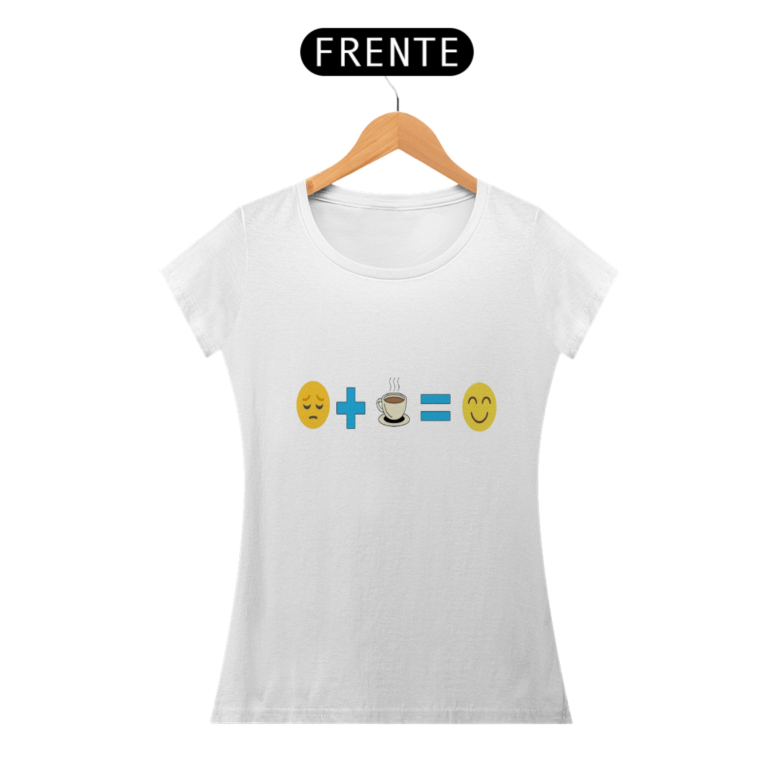 Nome do produto: baby Look Café é Vida da Luna