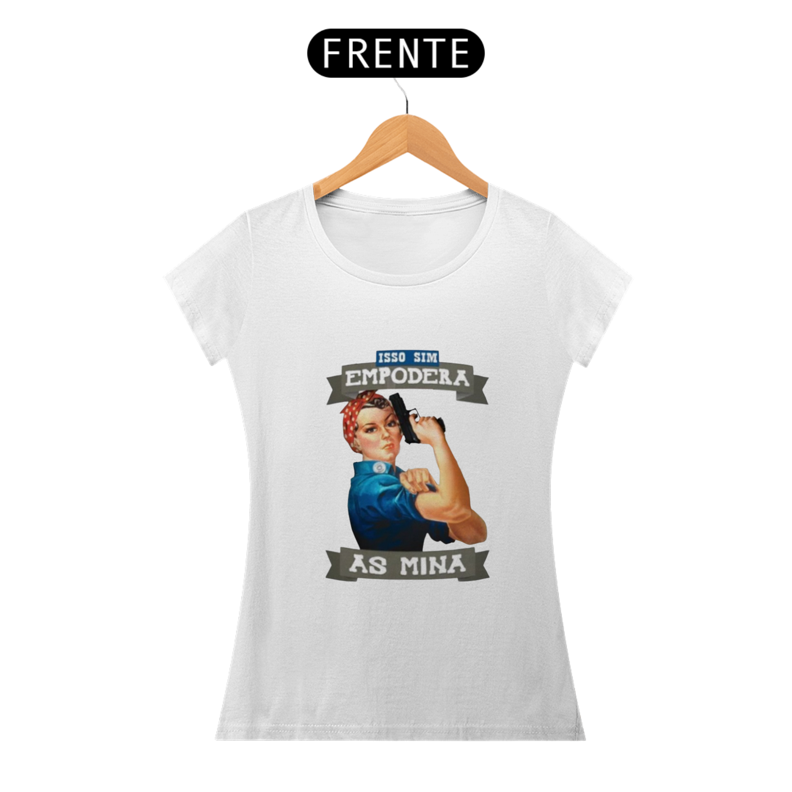 Nome do produto: Baby Look Mina Empoderada da Luna