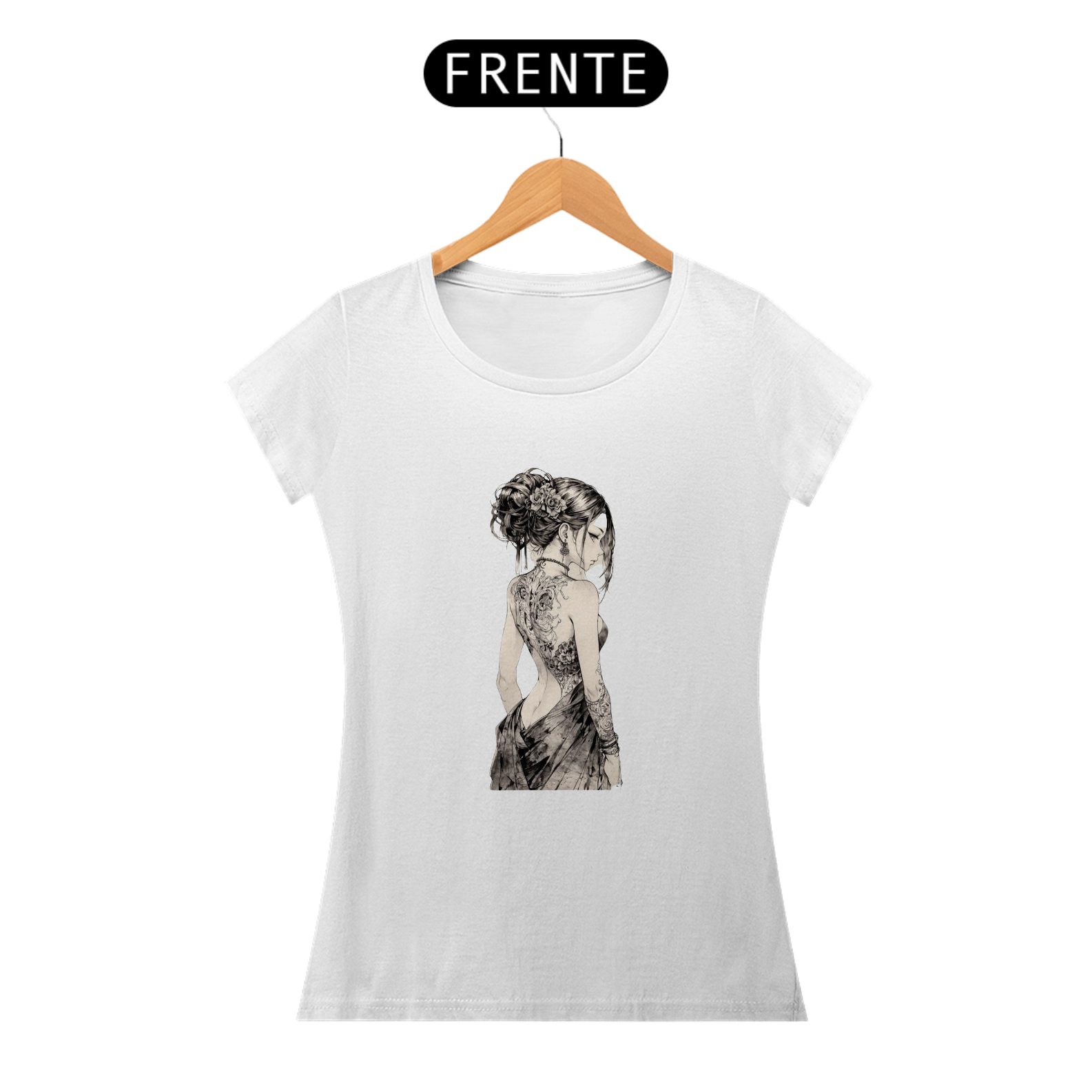 Nome do produto: Baby Look Tattoo Girl da Luna