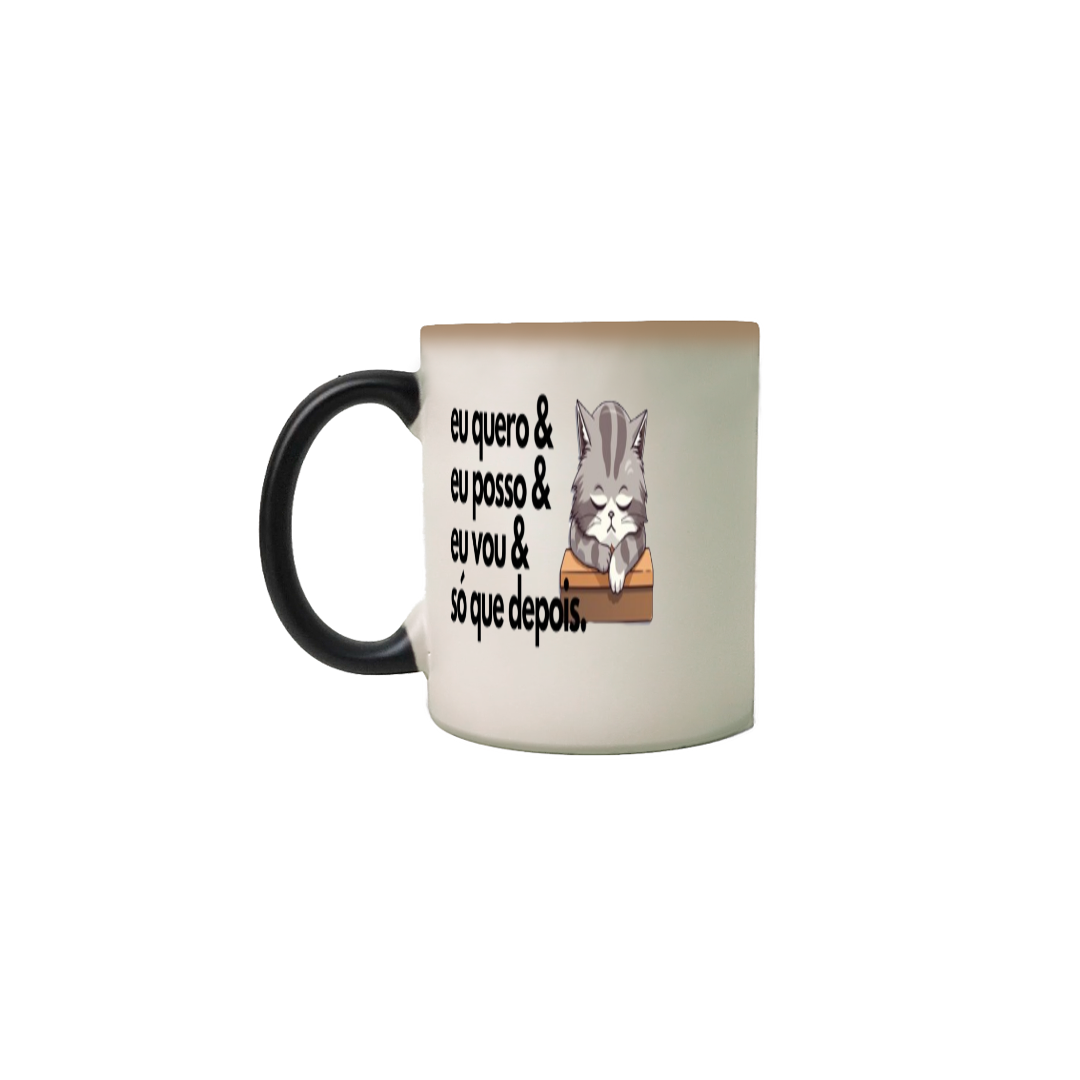 Nome do produto: Caneca mágica eu quero & posso da Luna