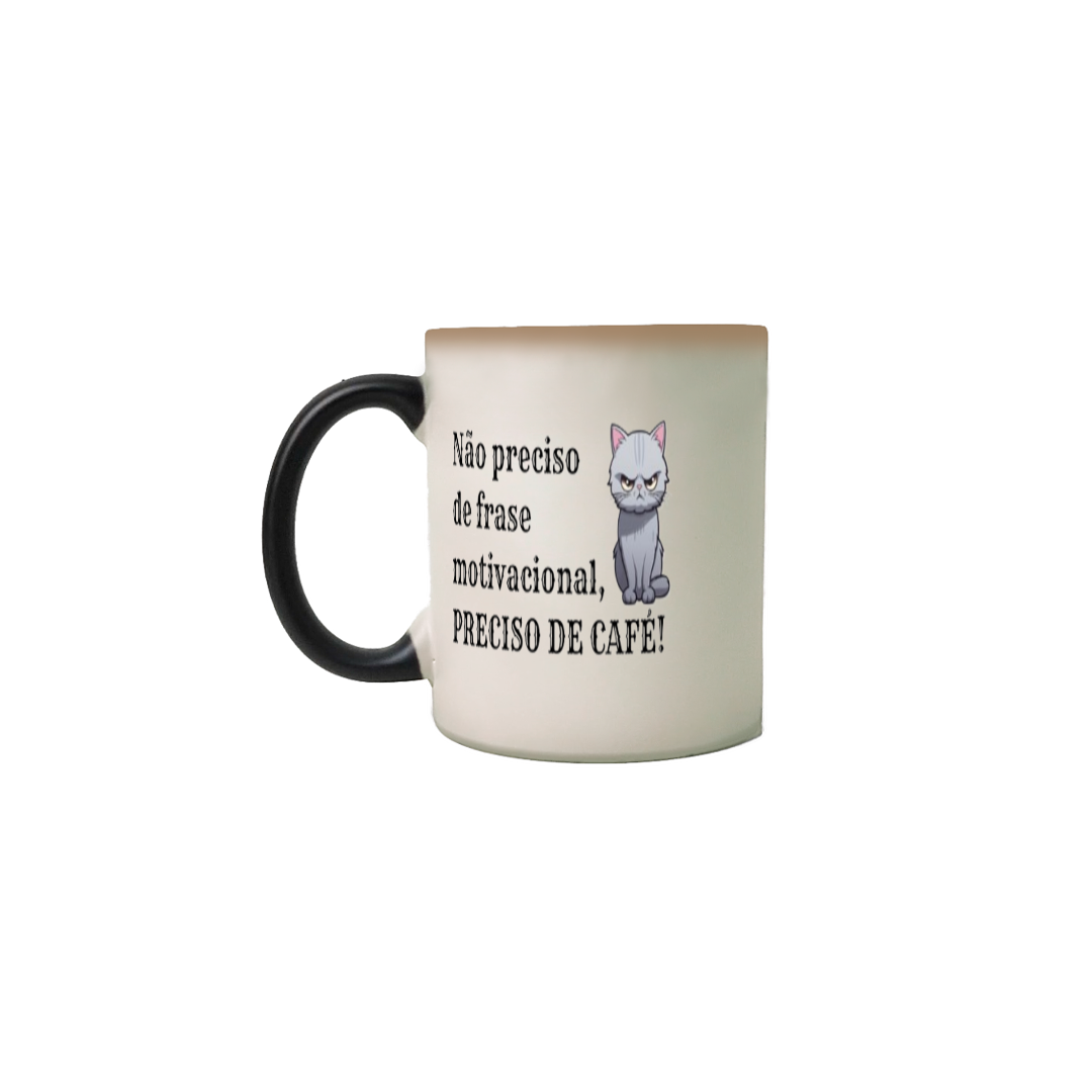 Nome do produto: Caneca mágica Preciso de café da Luna
