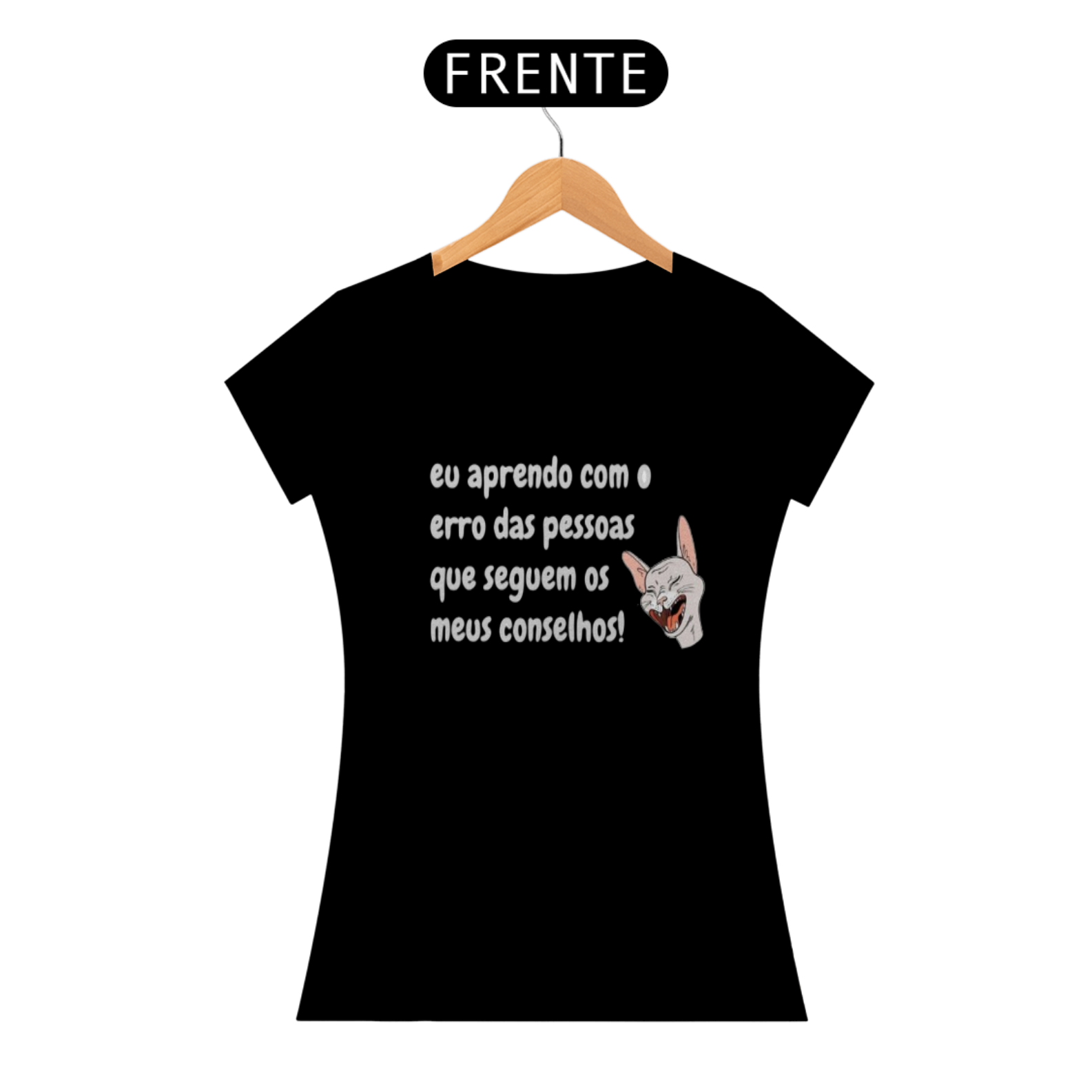 Nome do produto: Baby Look Eu Aprendo com os erros da Luna