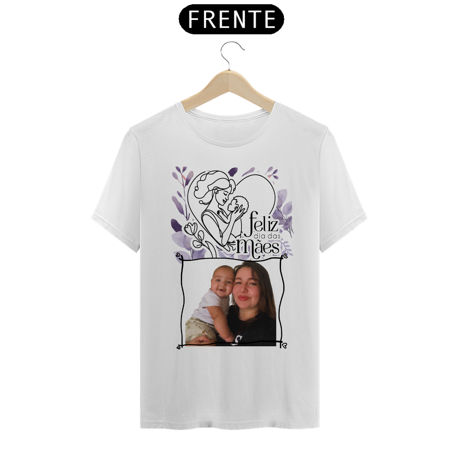Blusa(T-Shirt Classic) personalizada dia das mães 