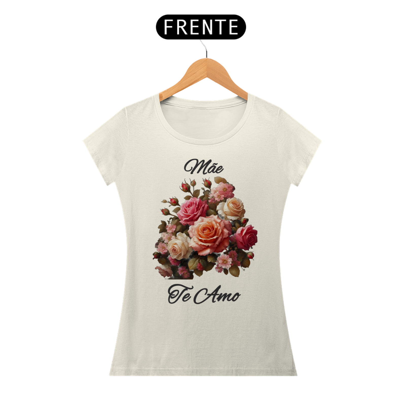 Blusa ( Baby Long Pima) personalizada  dia das mães