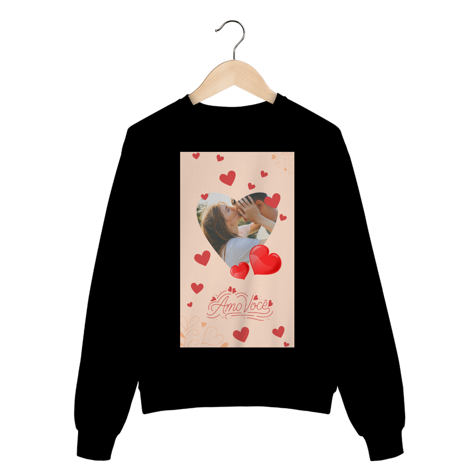 Moletom fechado personalizado (entre em contato conosco e personalize com a sua foto)