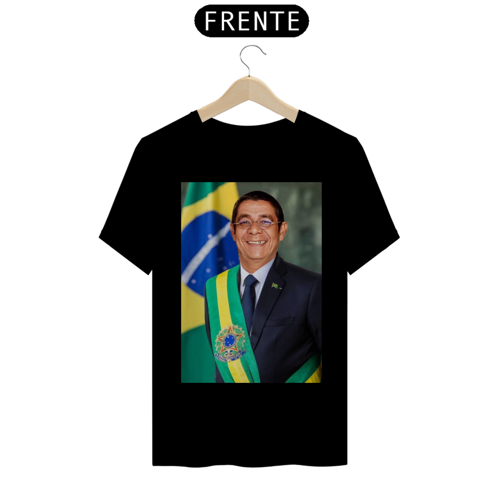 Nome do produto: CAMISETA ZECA PAGODINHO PRESIDENTE