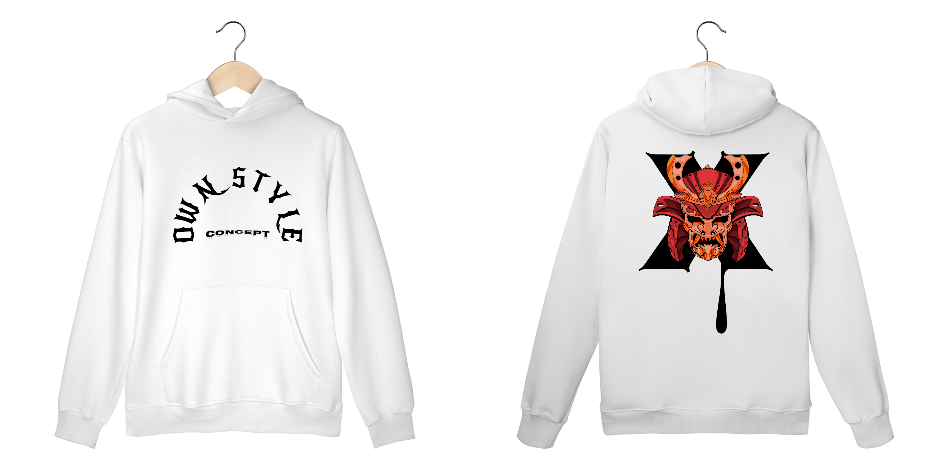 Nome do produto: Moletom Canguru branco - Own Style Linha X