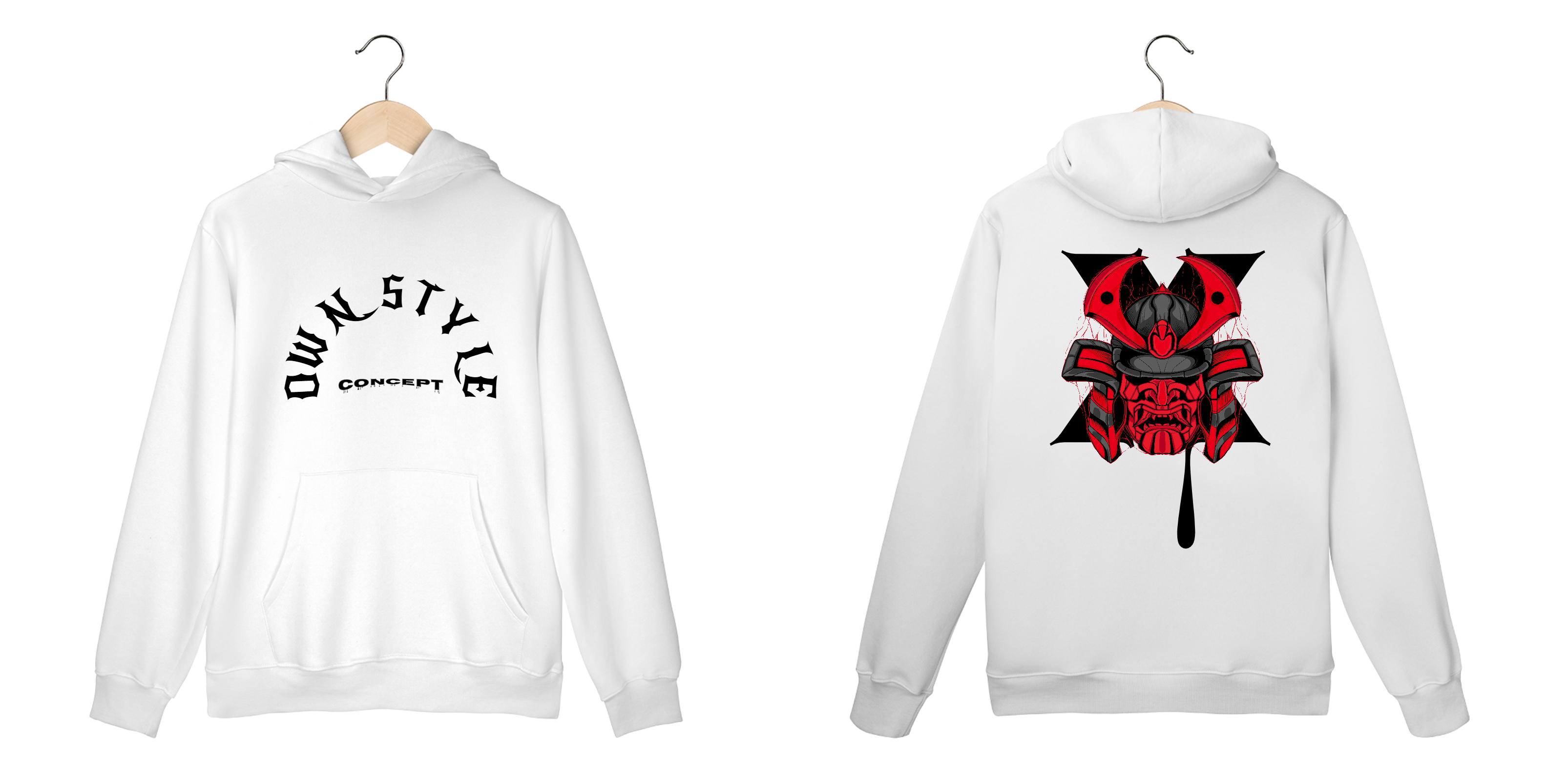 Nome do produto: Moletom Canguru Branco - Own Style Linha X