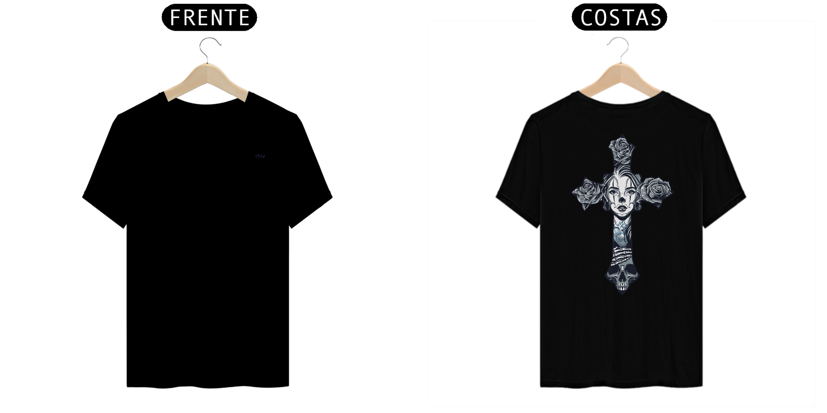 Nome do produto: Camiseta - Own Style Preta com estampa nas costas