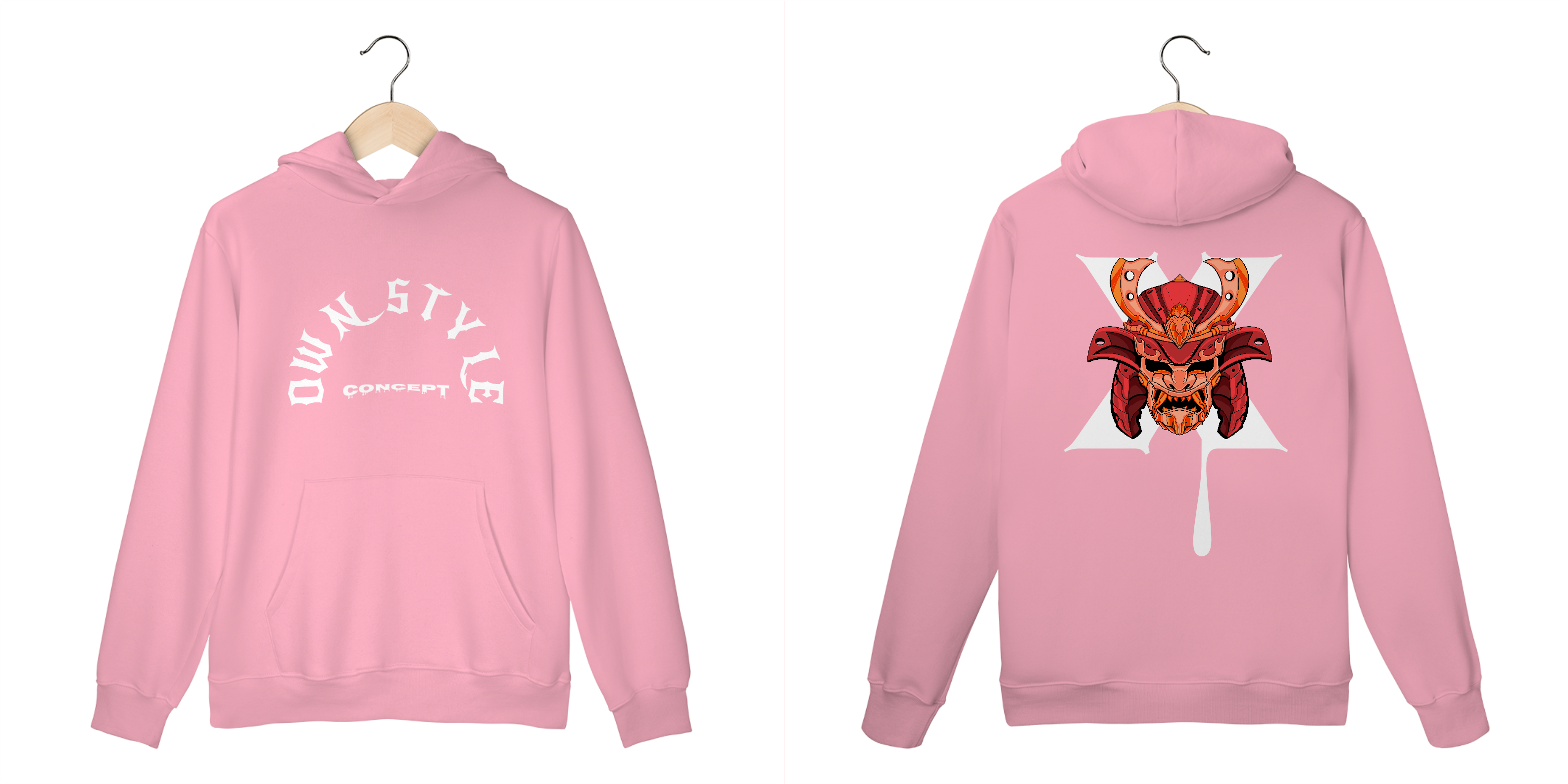 Nome do produto: Moletom Canguru Rosa - Own Style Linha X