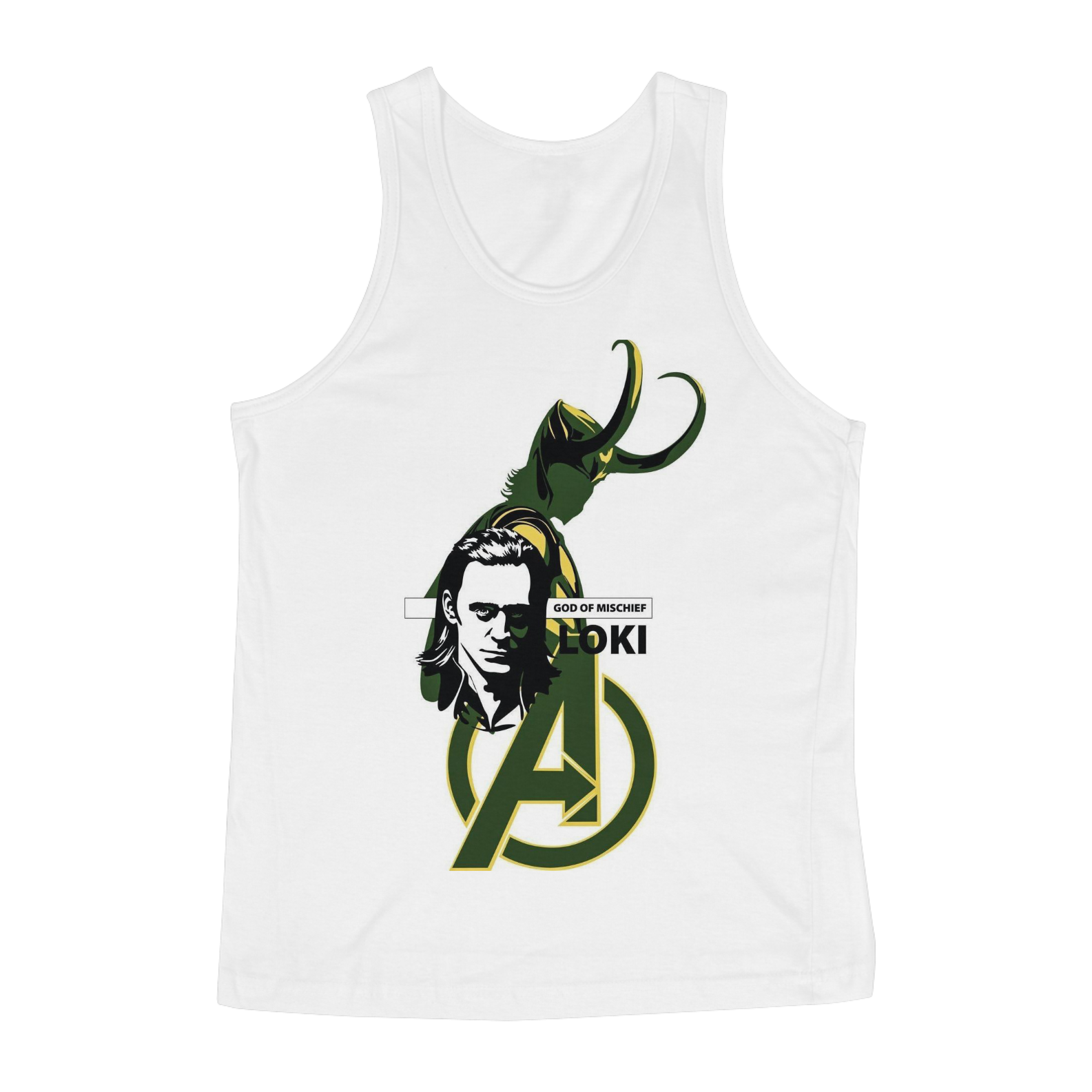 Nome do produto: Camiseta Regata Loki Deus Da Mentira