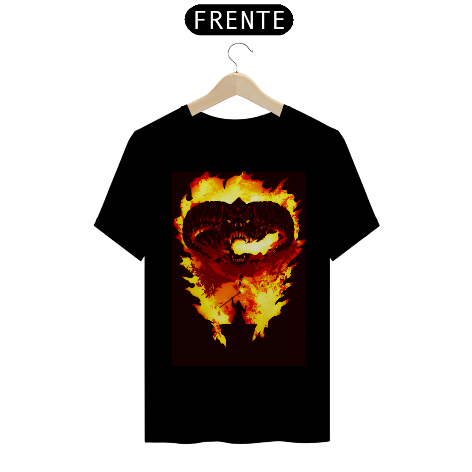 Nome do produto: Camiseta Balrog Senhor dos Anéis