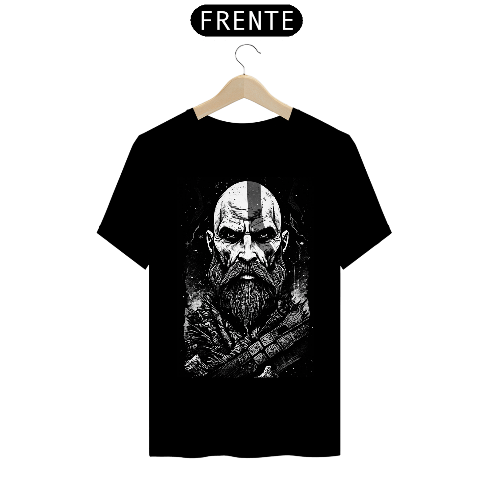 Nome do produto: Camiseta God of War edição Fã Art