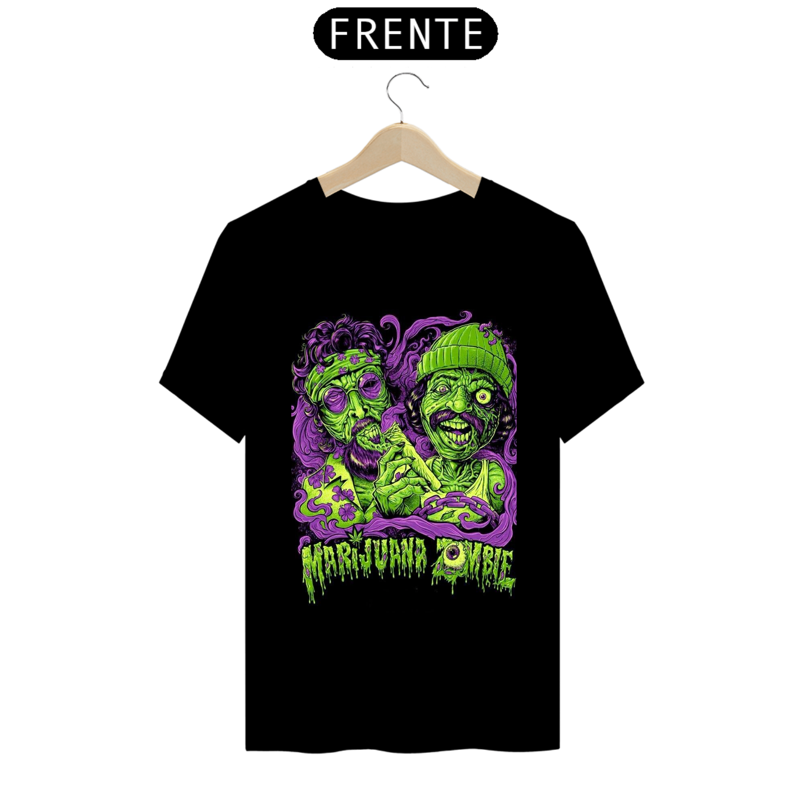 Nome do produto: Camiseta Marijuana Zumbi 