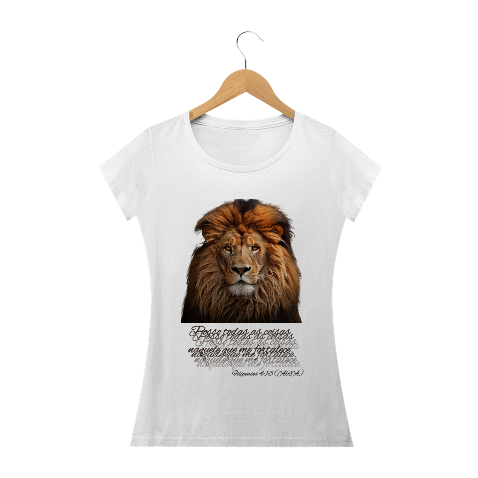 Nome do produto: Camiseta Leão Majestoso