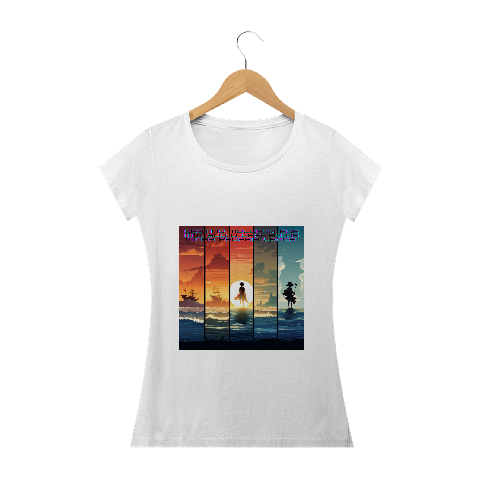 Nome do produto: Camiseta Fem. Destino de Poucos